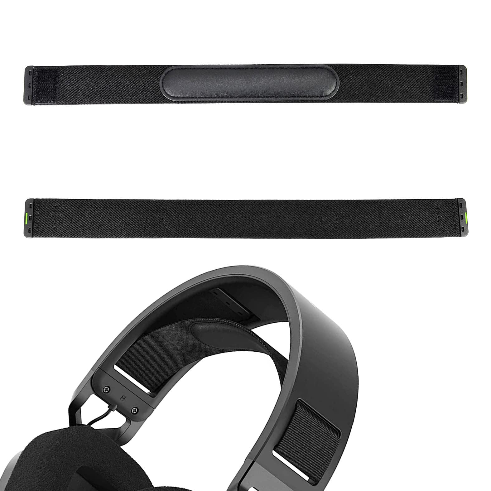 Verdickte Ohrpolster, Corsair Ersatz-Ohrpolster für Corsair HS80 RGB kabellose Kopfhörer-Ohrmuscheln (Kopfbandabdeckung)