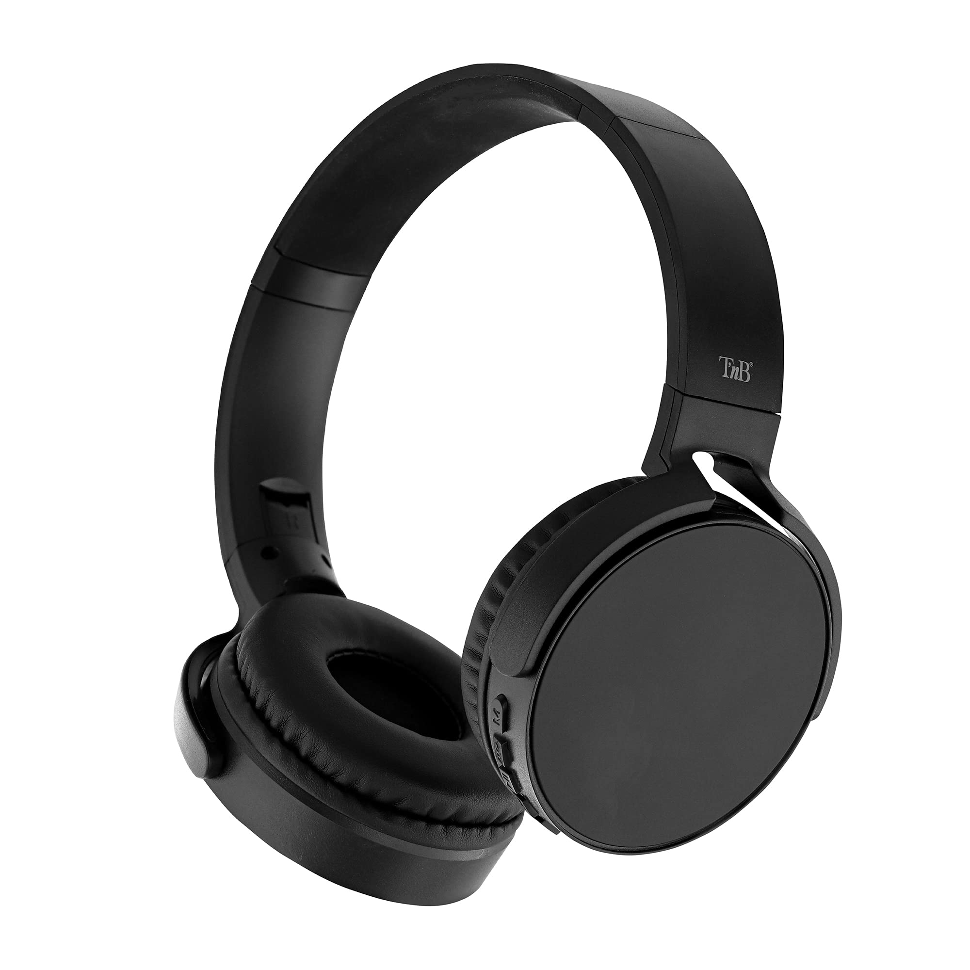 T'NB - Kabellose Bluetooth 5.0-Kopfhörer, Single 2, 8 Stunden Hörzeit, verstellbar, Klinkenanschluss, bequem, integriertes Mikrofon und Bedienelemente, für Sport und Training, Schwarz