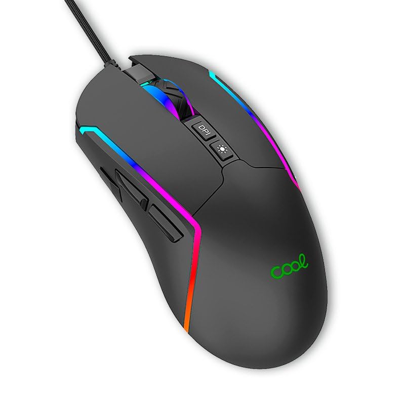 Cool USB Gaming RGB Maus (Beleuchtung) Strip schwarz