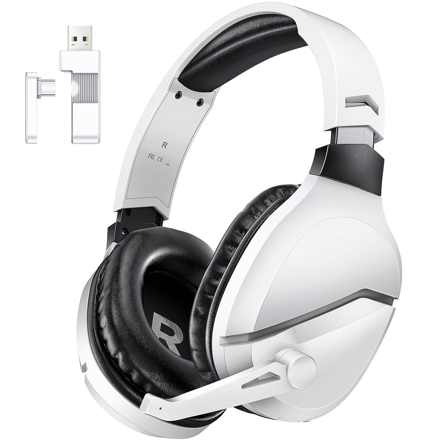 WolfLawS Wireless Gaming Headset (White)