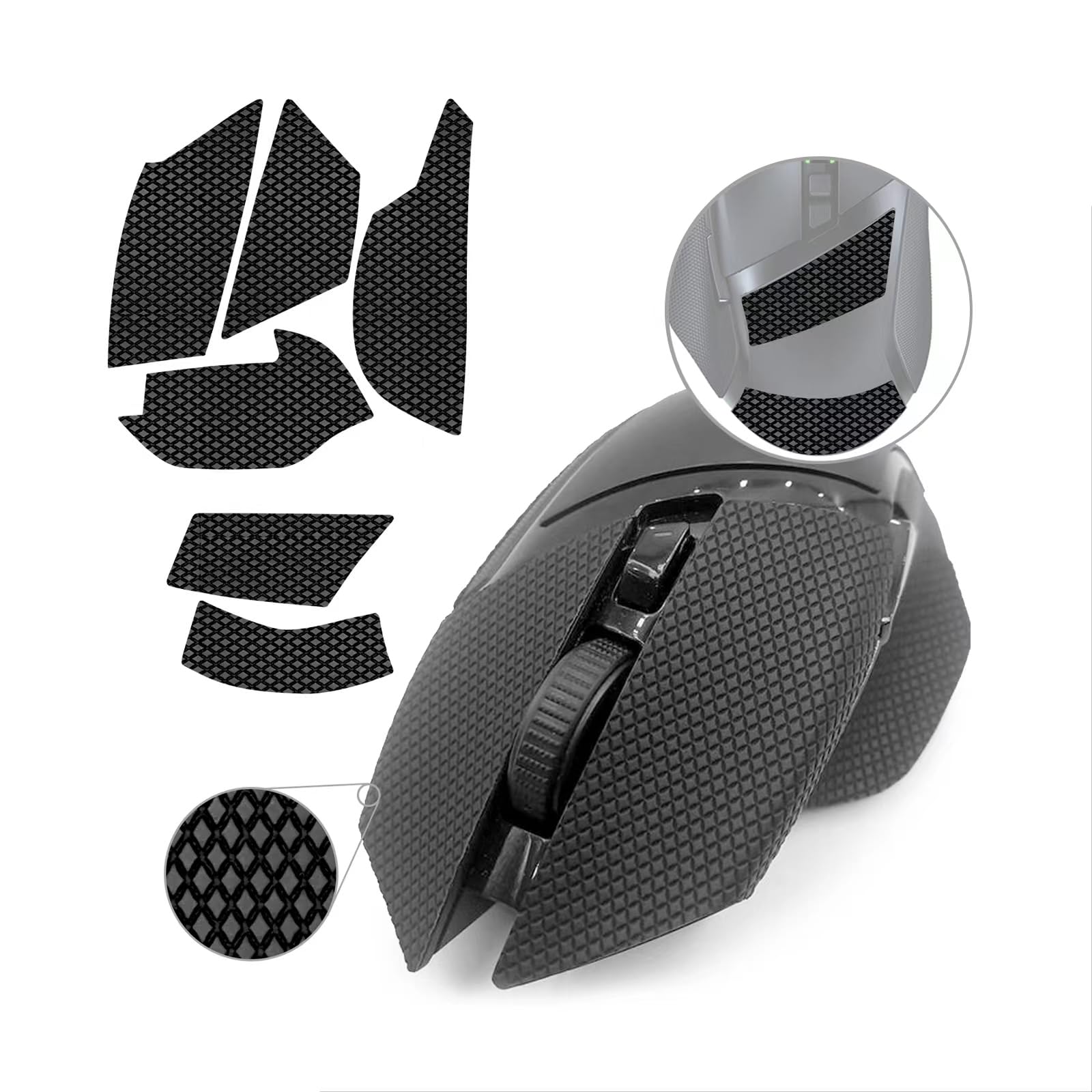 TALONGAMES Rutschfestes Griffband, kompatibel mit Razer Basilisk V3 / Basilisk V3 Pro Gaming-Maus, Handflächenschweißabsorption, dünn 0,5 mm, zuschneidbar, einfach anzubringen, Maushaut