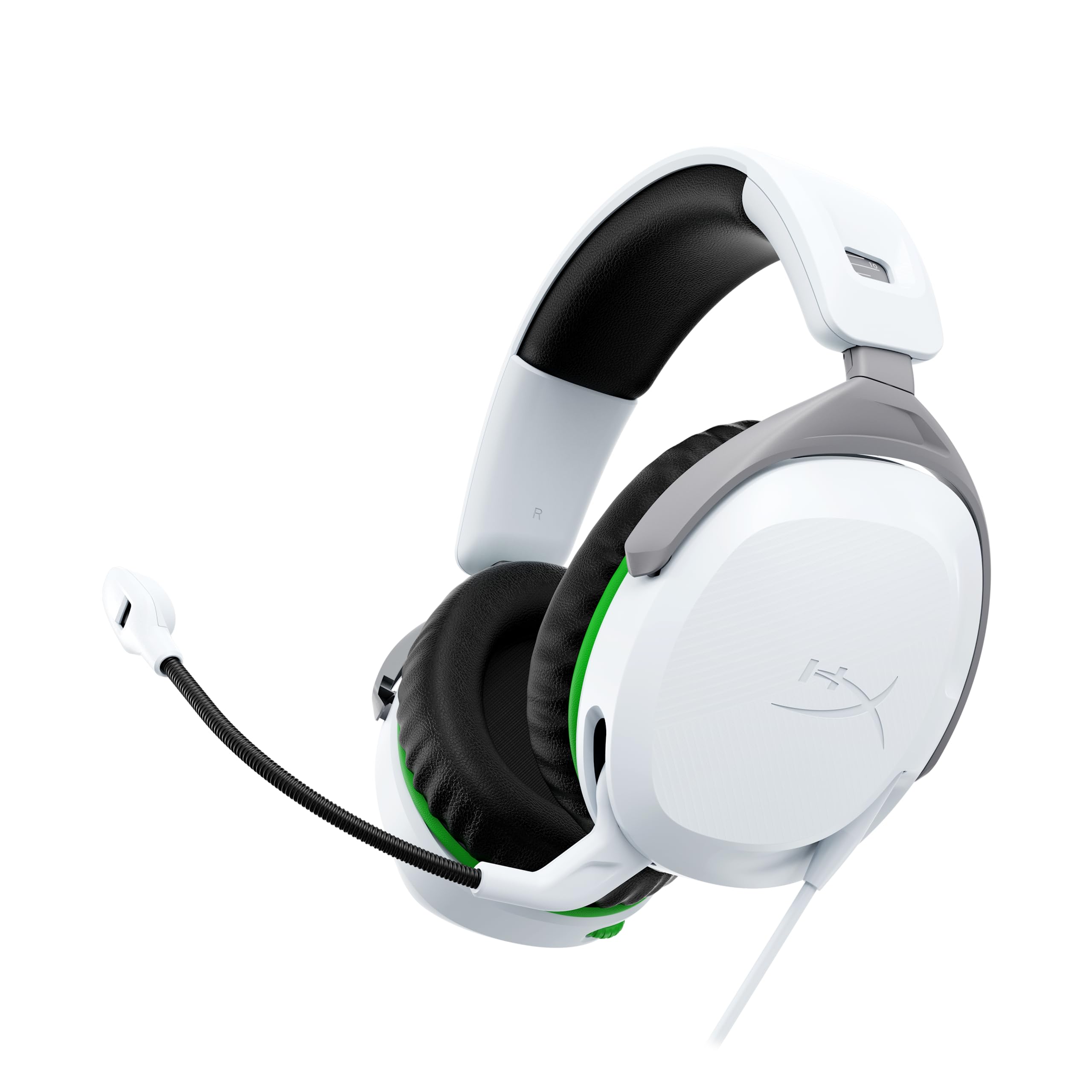 HyperX CloudX Stinger 2, Kabelgebundenes Gaming-Headset für Xbox, Offiziell lizenziert, 50mm-Treiber, Leicht, Memory-Schaumstoff, Schwenkbares Mikrofon, Integrierte Audiosteuerung, Weiß