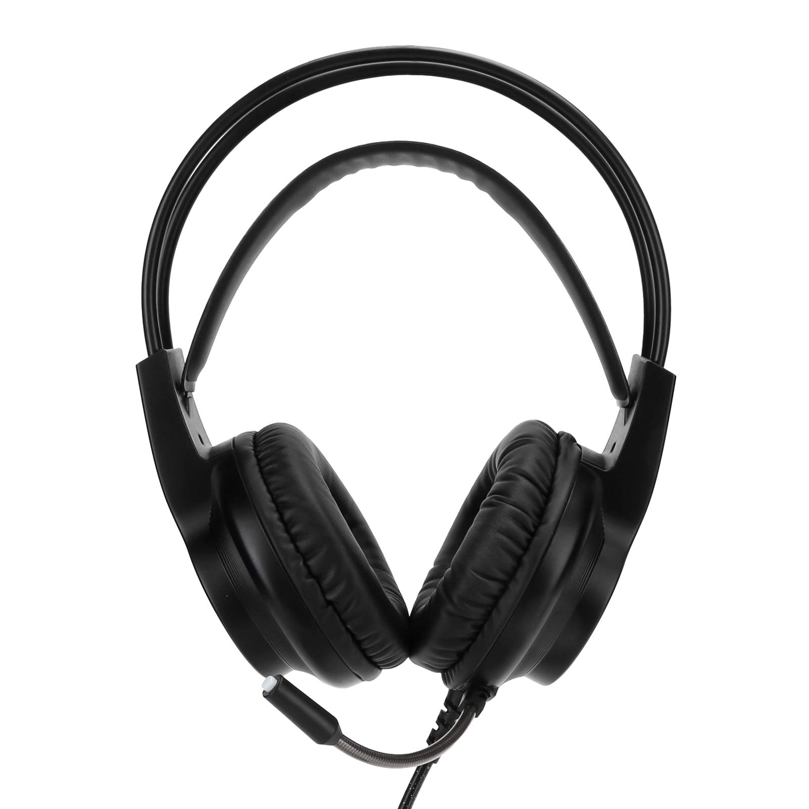 Annadue USB-Gaming-Headset mit 7.1 Single, Wired PC Gaming Headphones mit Noise Cancelling-Mikrofon und Sound Control für PC-Laptop, Eingebauter -Decoder-Chip (Schwarz)