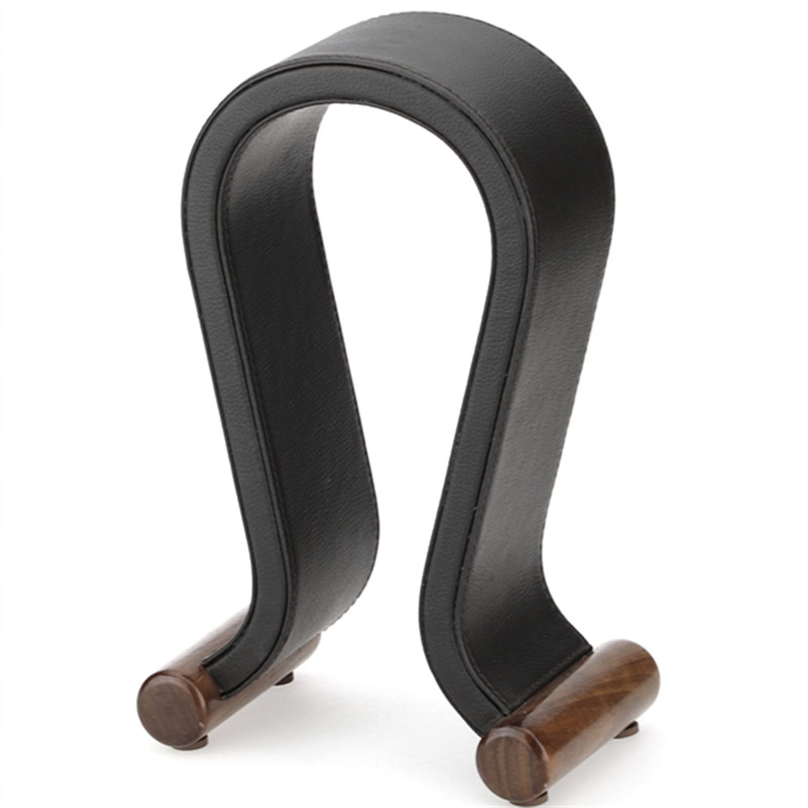 Headset Halterung Universeller Leder-Kopfhörerständer, Gaming-Headset-Ständer, PU-Leder + Holz, Kopfhörerhalter, Schreibtisch-Disply-Ablage for kabelgebundene/kabellose Kopfhörer – Birke Kopfhörer Stä