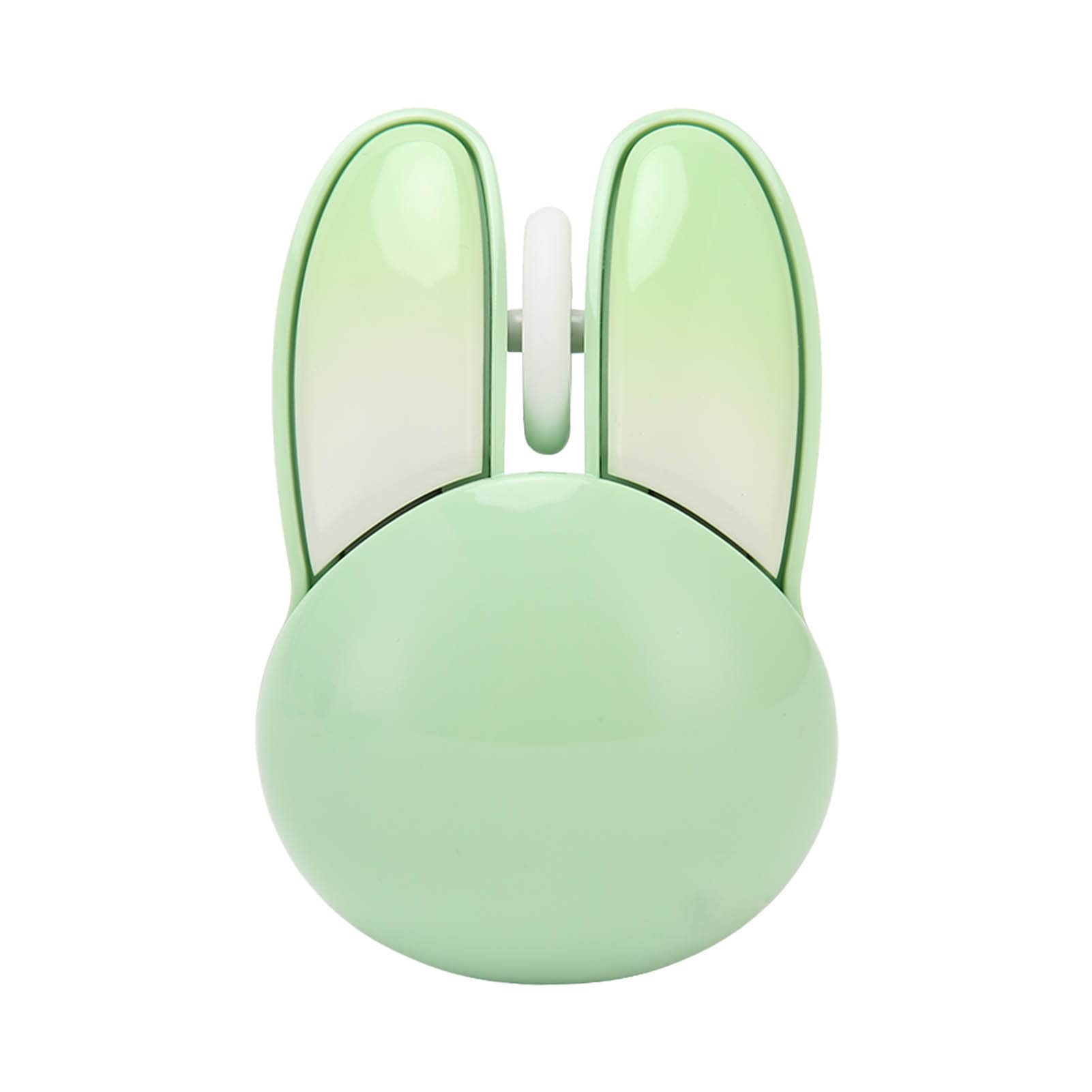 Jectse Cute Bunny Kabellose Maus, 2,4 G Tragbare Optische Mäuse, Computermaus mit Einstellbarer DPI, Kabellose Maus, Kleine Leise Maus für Laptop-Desktop-PC (Matcha-Grün)