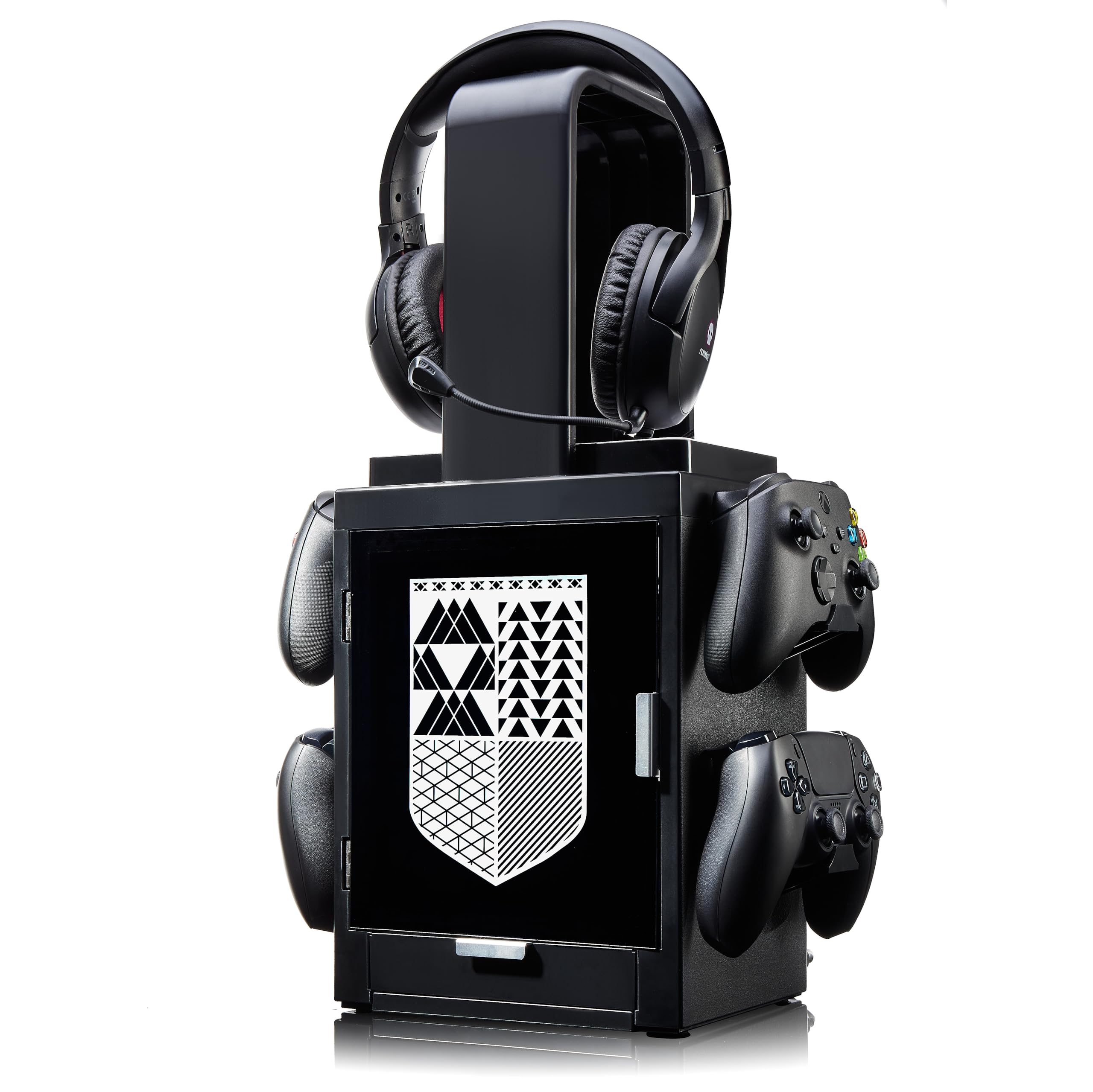 Numskull Offizieller Destiny LED-Licht Gaming-Schrank, Controller-Halter & Headset-Ständer Für PS4/PS5 & Xbox Series XS - Mehrere LED-Beleuchtungseinstellungen - Offizielle Destiny-Merchandise