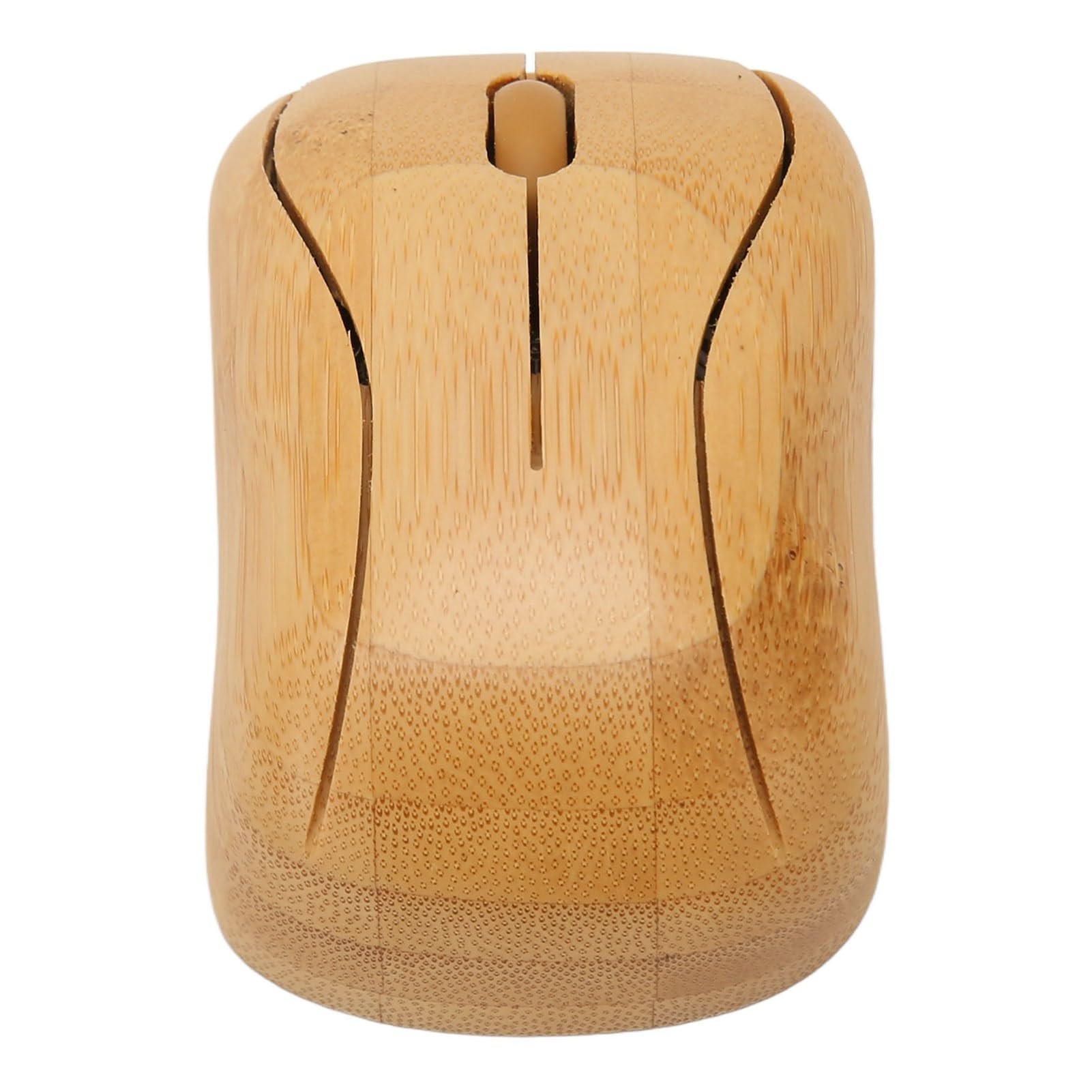 Annadue Kabellose Maus, Kreative Bambus Holz 2,4G Kabellose Maus Geräuscharme Computermaus mit USB Empfänger für Notebook, PC, Laptop, Computer, Unterstützt OTG Funktion