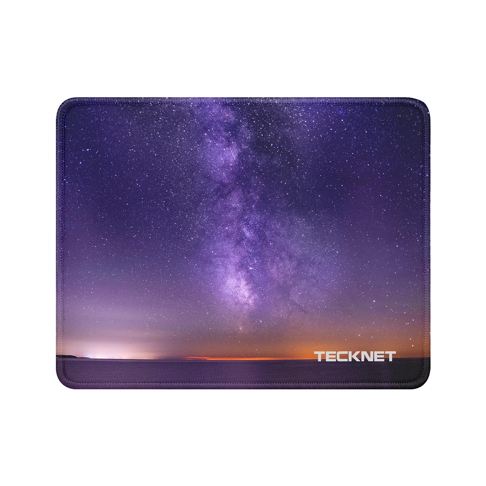 TECKNET Mauspad, 28 x 21 cm Gaming Mousepad mit Wasserdicht und Rutschfester Gummi für PC-Büro, Arbeit, Gaming, Studium, Laptop, Computer, Zuhause-Sternenhimmel