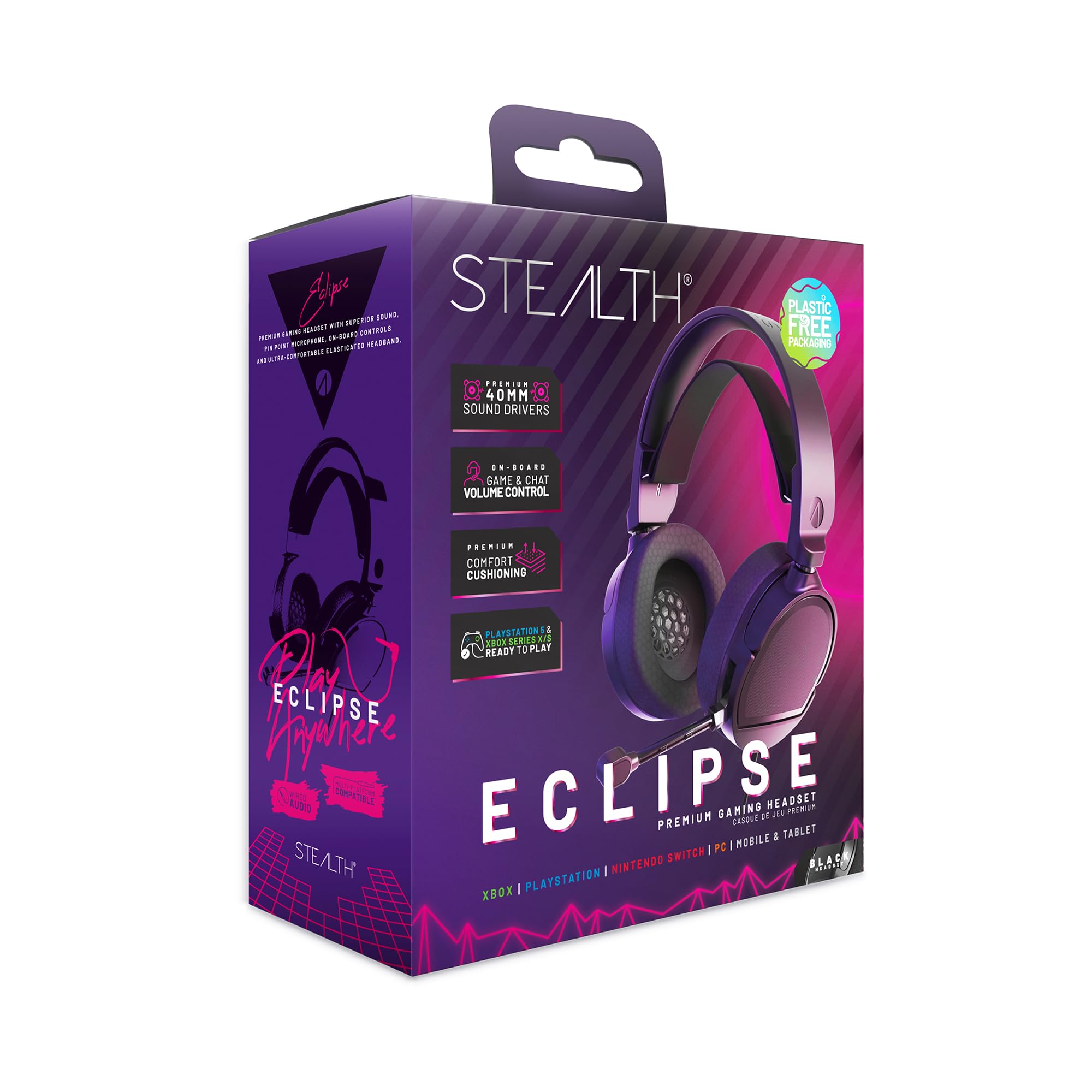 STEALTH Eclipse Gaming Headset schwarz [Video Game]