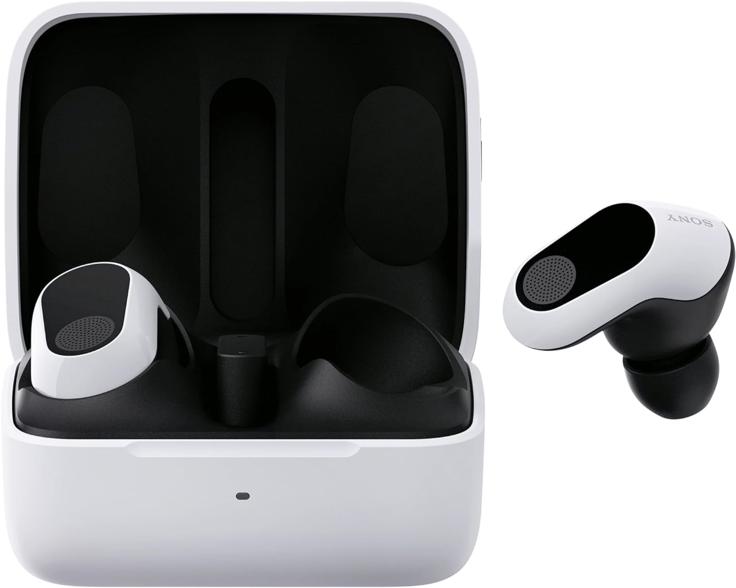 Sony INZONE Buds - In-Ear Gaming Kopfhöhrer für PC & PS5, 360 Spatial Sound, Active Noise Cancelling, AI-Mikrofon, 24H Akku, geringe Latenz – Weiß