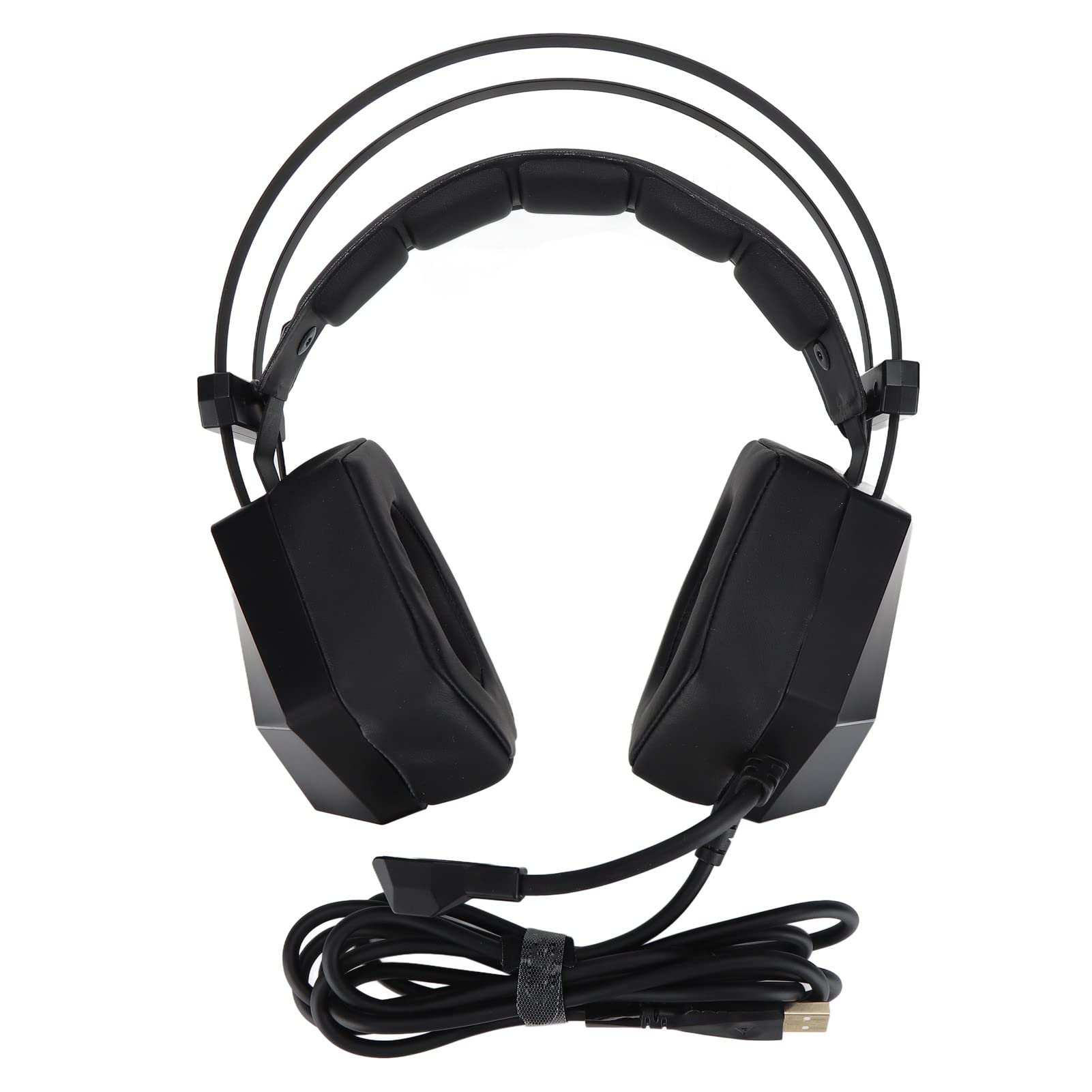 Cyrank Gaming-Headset, Ths300 A3 Pro 7.1 Surround Sound, Kabelgebundene Computer-Kopfhörer Mit RGB-Licht, Streaming-Headset Mit Mikrofon über Ohr-Kopfhörer