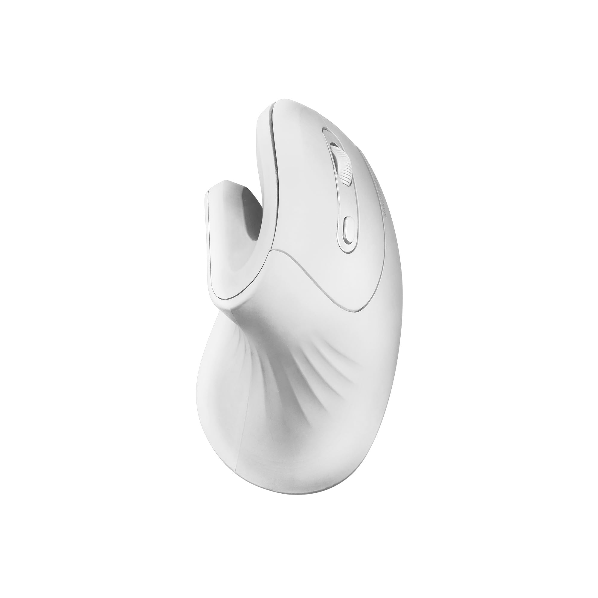 Mars Gaming MMW-ERGOPRO Weiß, Ergonomische Vertikale Kabellose Maus, Gefaltetes Design, Optischer Sensor 3200DPI, Huano-Schalter, Kabelloser Empfänger 2.4GHz, Multi-Plattform Support