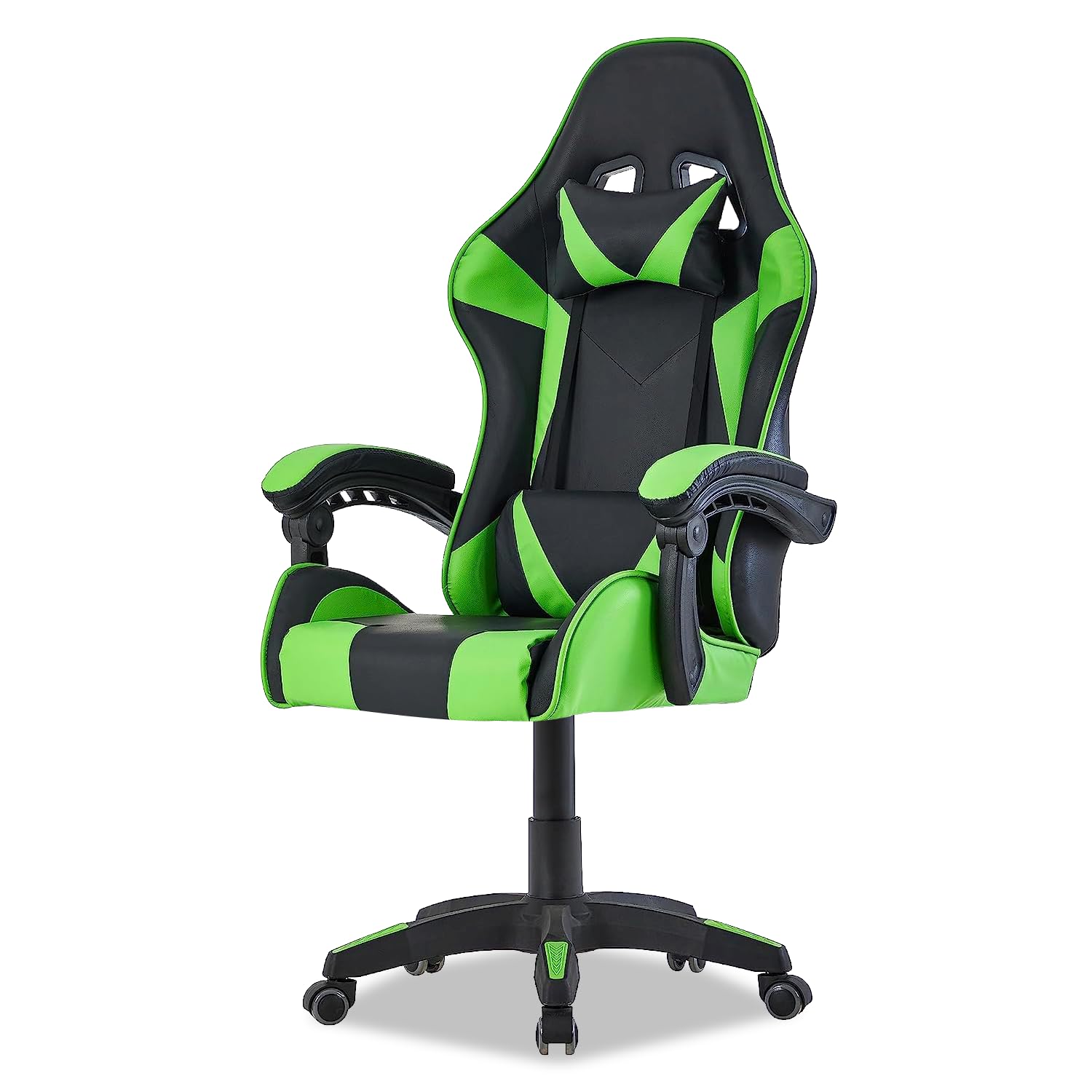 Walden Gaming Stuhl ergonomisch Office Chair bürostühle Gaming Chair Rückenlehne Sitzhöhe verstellbar Drehstuhl Racing Office Computer Ergonomic Video Game Chair (GRÜN)
