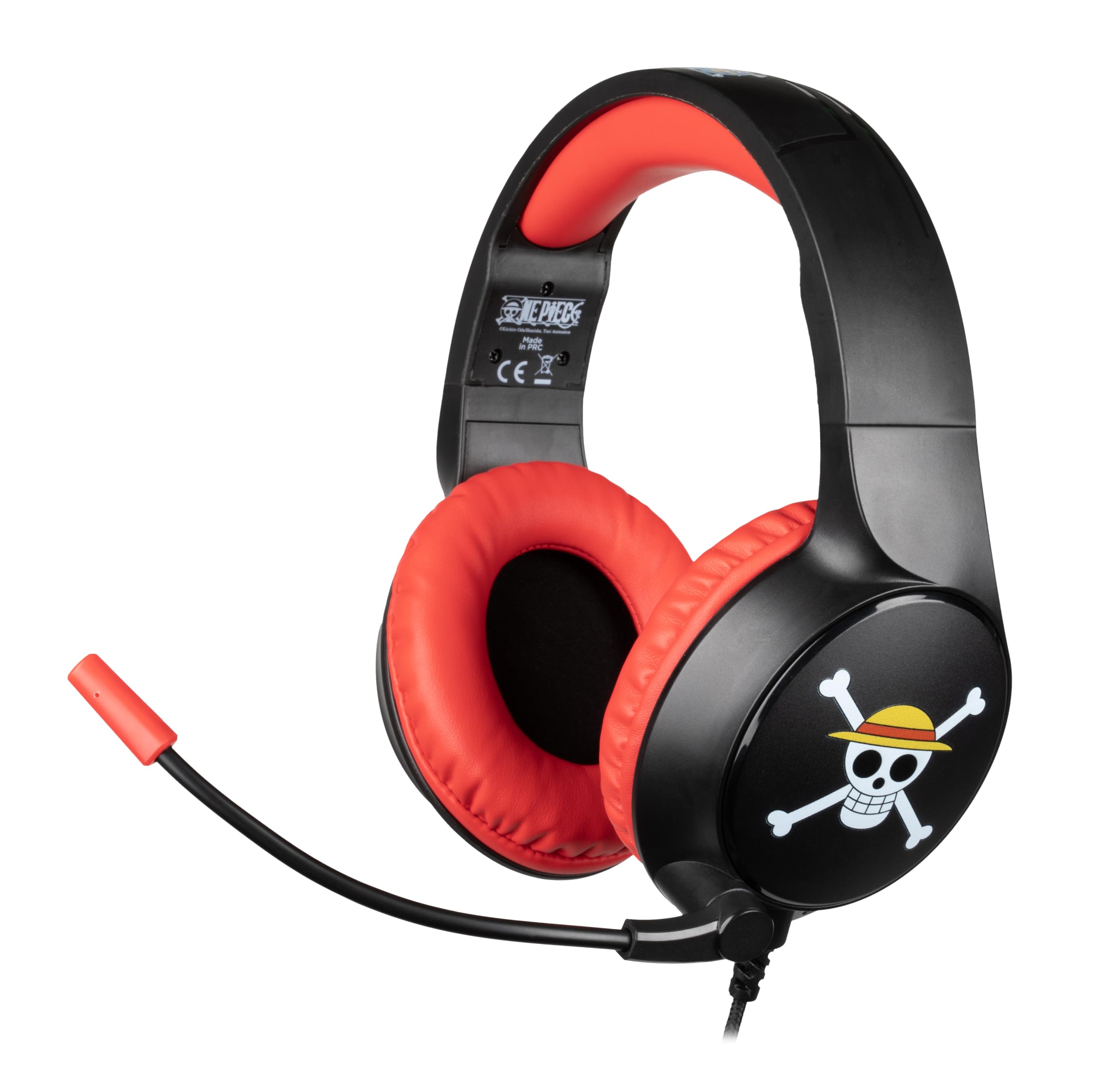 Konix One Piece Kabelgebundenes Over-Ear-Gaming-Headset PC, PS5, Switch 2, Xbox Series X|S - Mikrofon - 1,5 m Kabel - Luffy-Motiv
