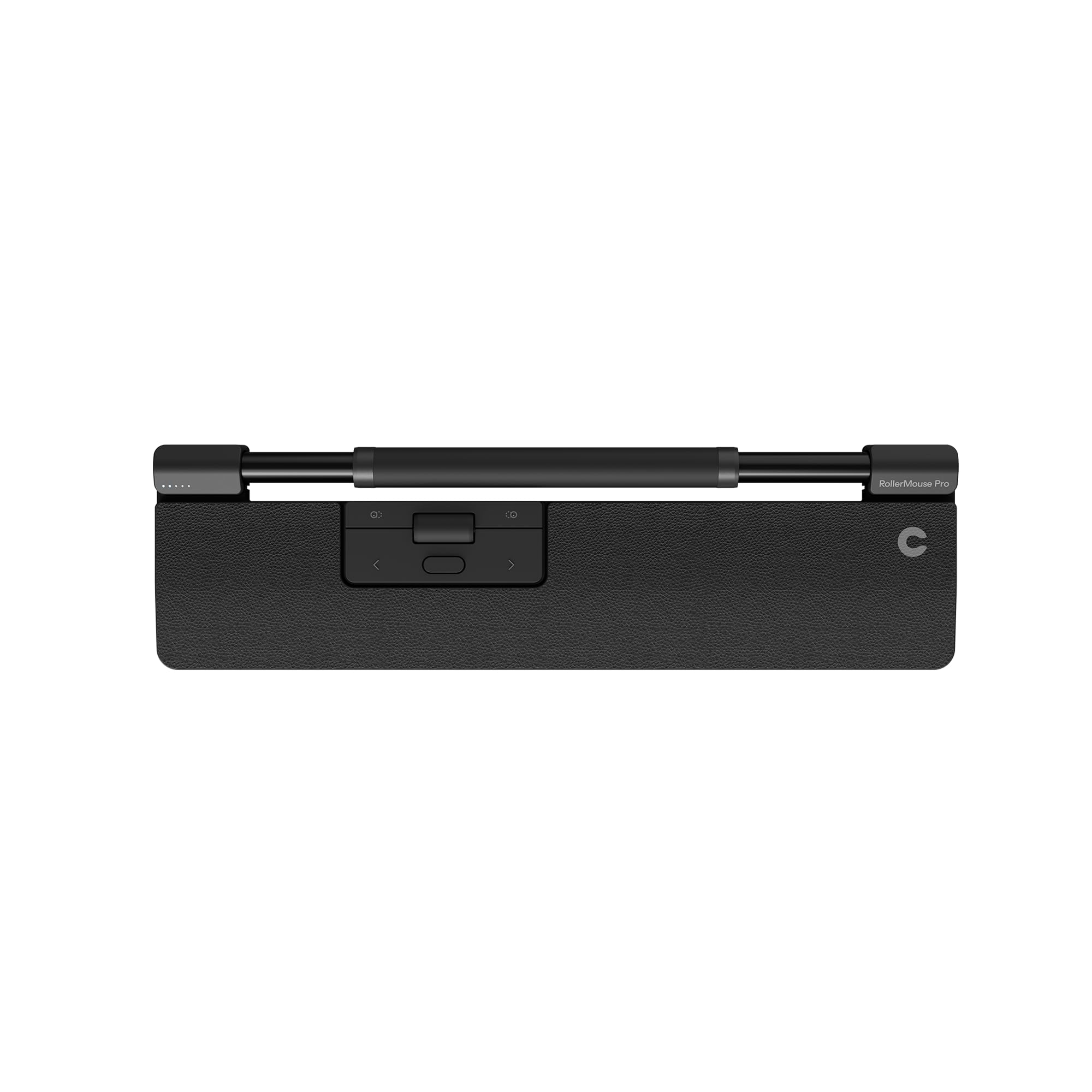 Contour RollerMouse Pro, Slim - Ergonomische Maus zur Linderung von Nacken-, Schulter- und Handgelenksschmerzen, zentrales Rollerbar-Design, Handgelenkauflage aus veganem Leder, Bluetooth
