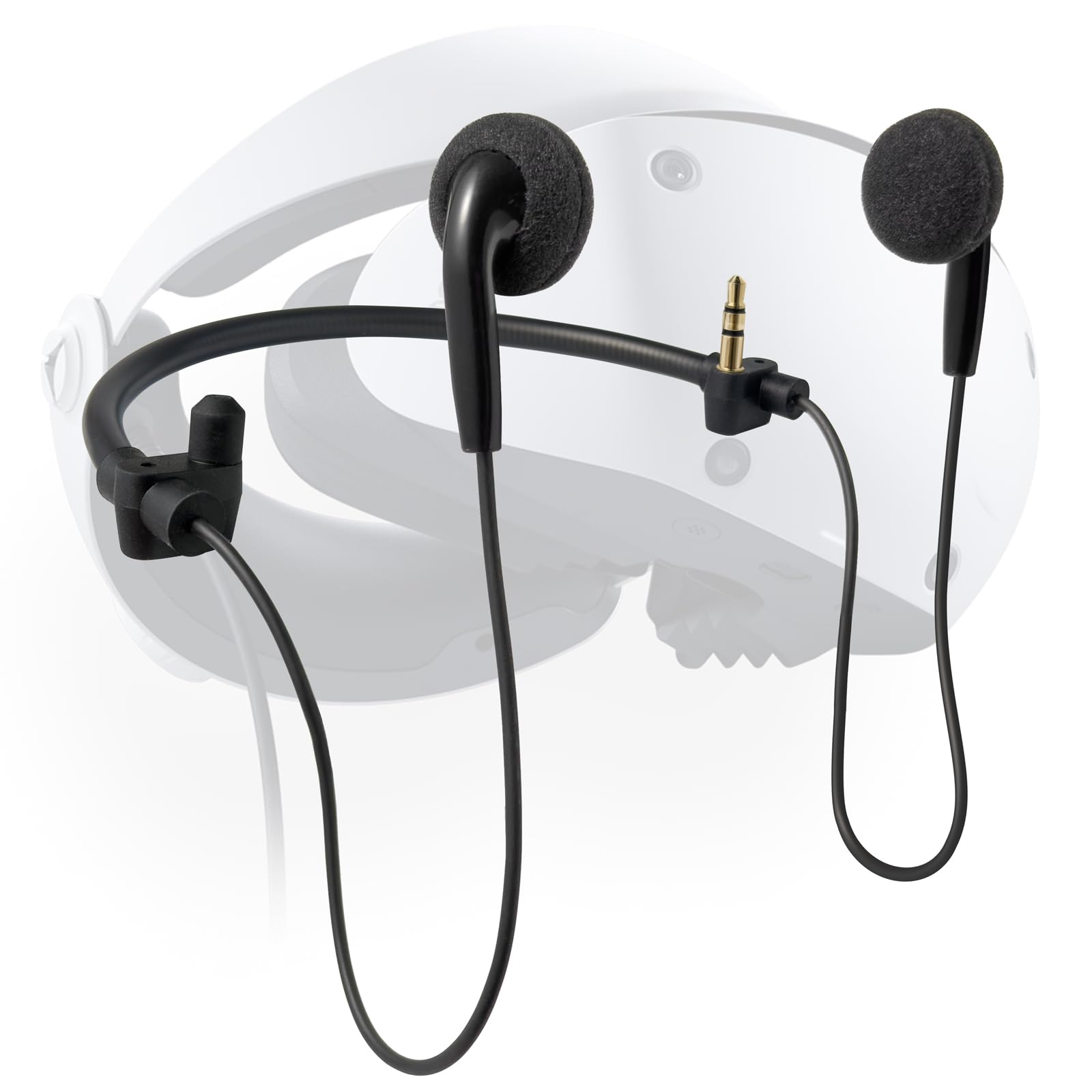 sciuU Gaming Ohrhörer kompatibel mit PlayStation VR2, Ersatz Stereo Ohrstöpsel Kopfhörer kompatibel mit Sony PS5 PS VR 2 Headset