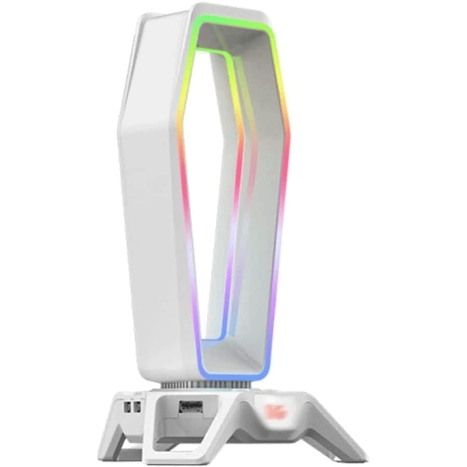GAENZA Neu Gaming-Headset-Halter, RGB-Kopfhörerständer, multifunktionaler Kopfhörerhalter mit 3 USB 2.0 / Virtual 7.1 Surround Headset Halterung