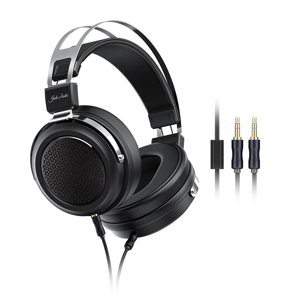 FiiO JadeAudio JT1 Professionelle Studio-Kopfhörer für Aufnahmen, Gaming-Headset mit Mikrofon, 50 mm Membranen, Hi-Res Musikstudio-Headset