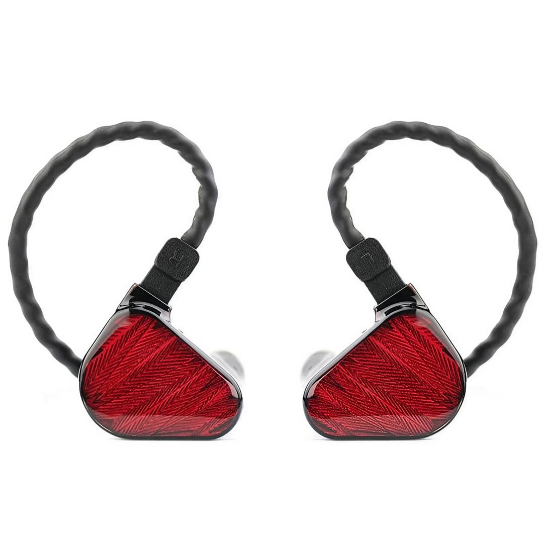 TRUTHEAR x Crinacle Zero: Red Dual Dynamic Treiber auf Ohrhörer mit 0.78 2pin Kabel
