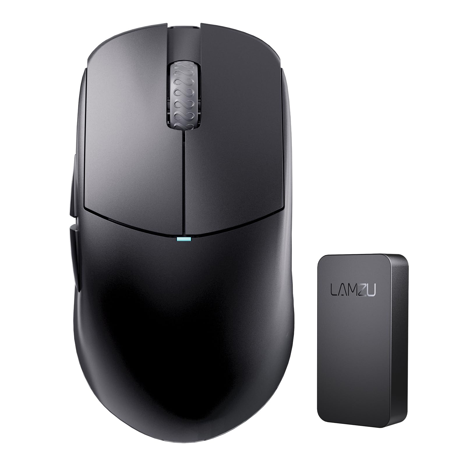 Lamzu Atlantis Mini 4K kabellose Gaming-Maus, 51 g, 26000 DPI, symmetrisch, Nordic 52840, silberner TTC, PAW3395 Sensor, 4K-Dongle enthalten