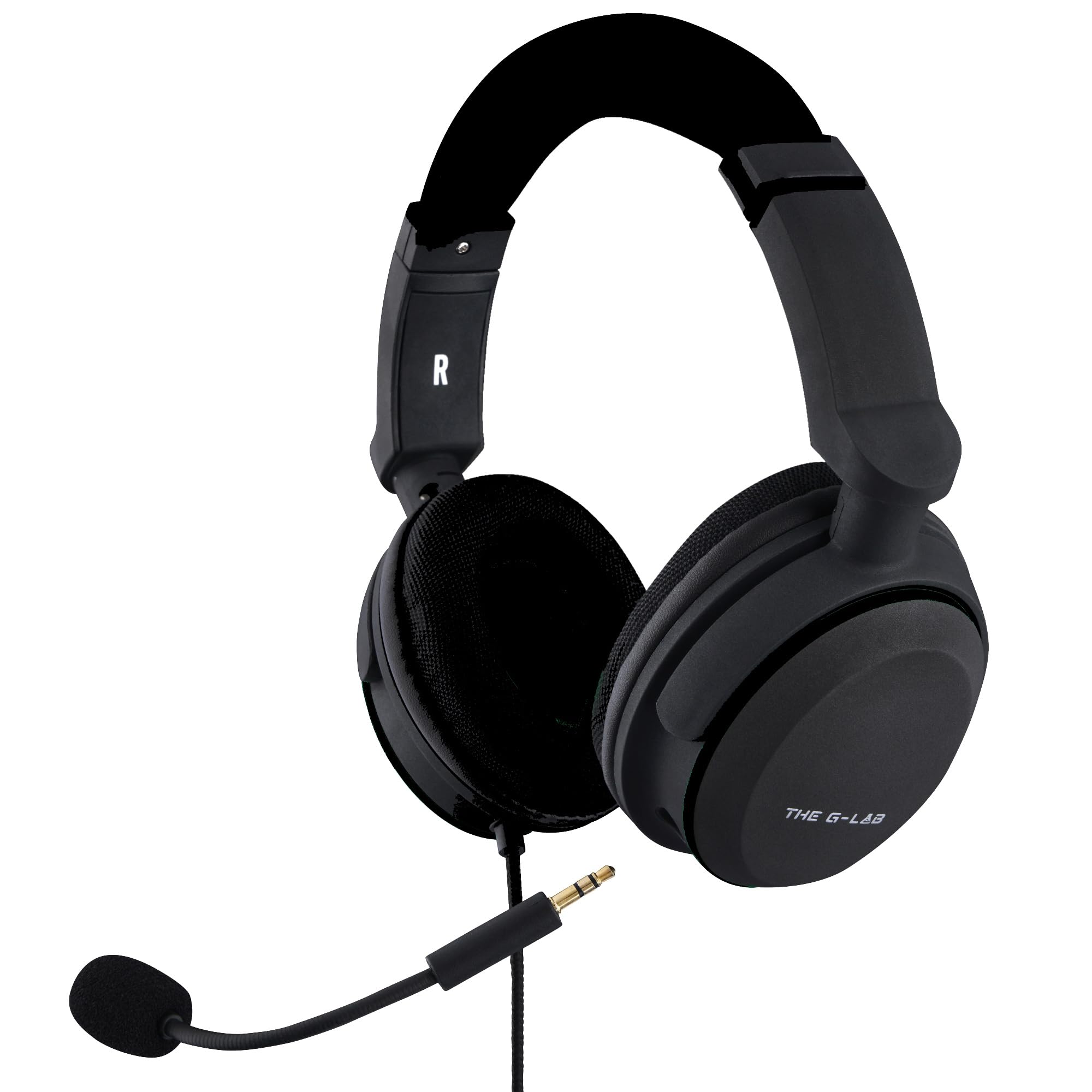 Cuffie Da Gioco - The G-Lab - KorP-Carbon - Nero - Microfono Staccabile - Compatibile Con Pc, Playstation, Xbox