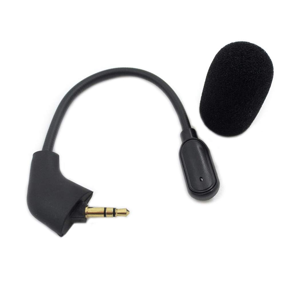 Ersatz-Game-Mikrofon, 3,5 mm Mikrofon für II Gaming-Headsets, Kopfhörer, Kopfhörerhülle, Kopfhörerhülle, Halterung, Kopfhörerhülle, mit Clip-Kopfhörerhülle, Silikon-Kopfhörerhülle in