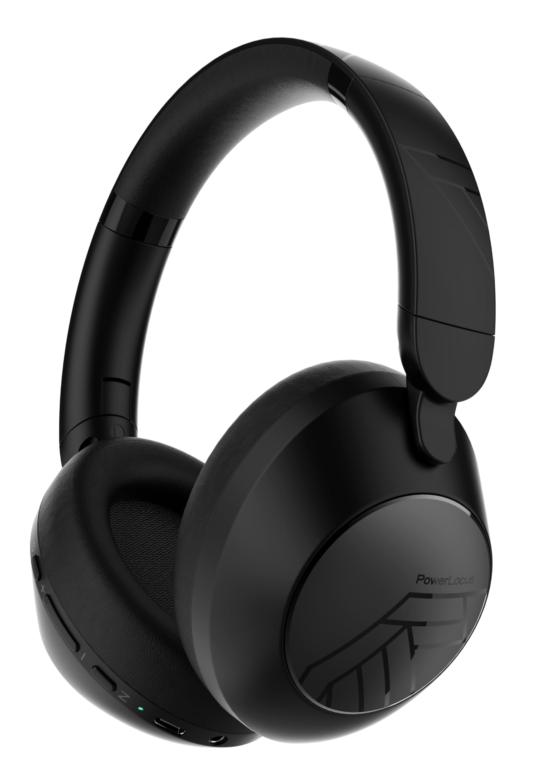 PowerLocus Bluetooth Kopfhörer Over Ear, Kopfhörer Kabellos Bluetooth mit Mikrofon, 70std Spielzeit, HiFi Stereo Tiefer Bass,Faltbares Wireless Headphones für Reisen/Handy/PC
