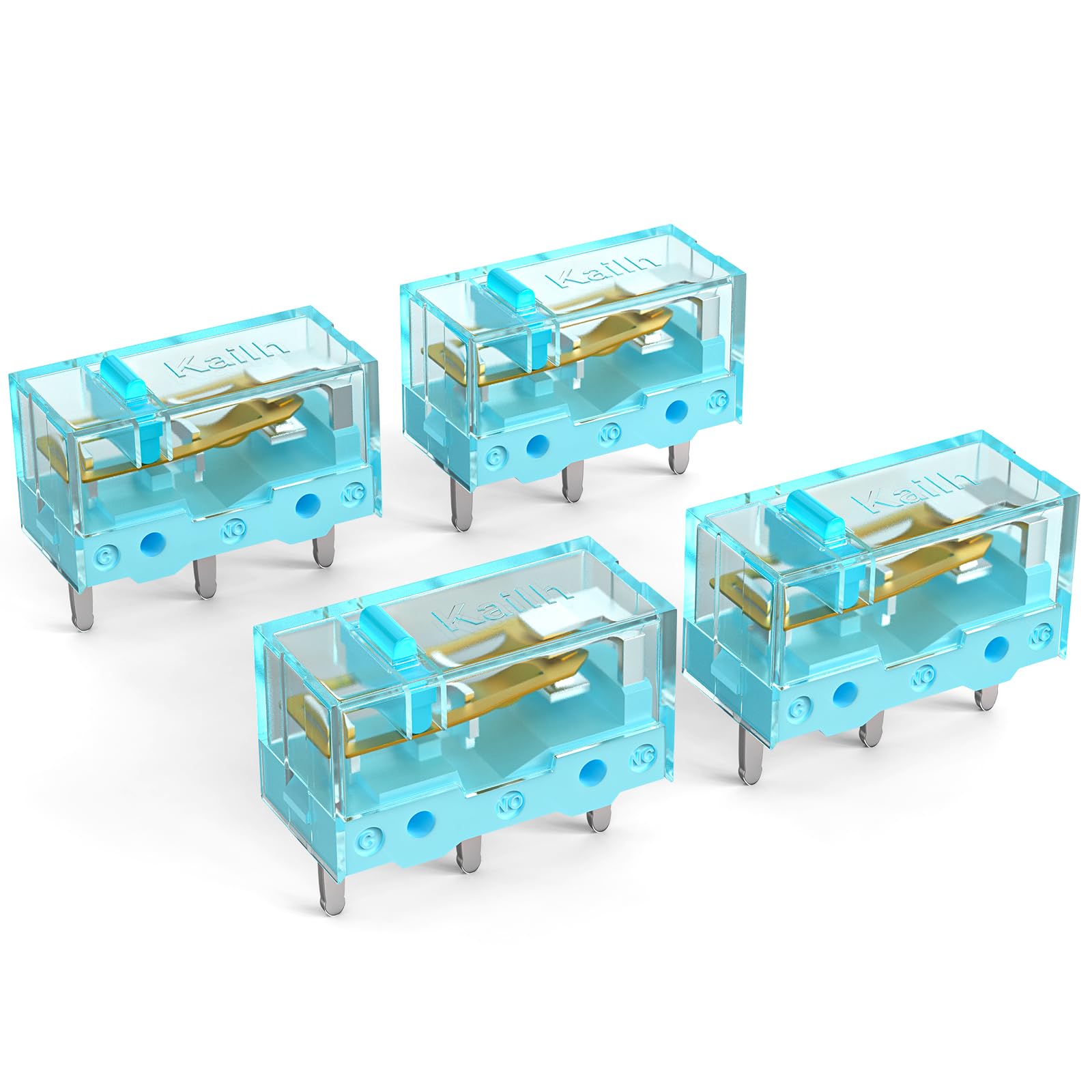 RUNJRX Kailh GM8.0 Upgrade V2 Mausschalter für Gaming -Maus, Maus -Mikroschalter (4pcs,blau)