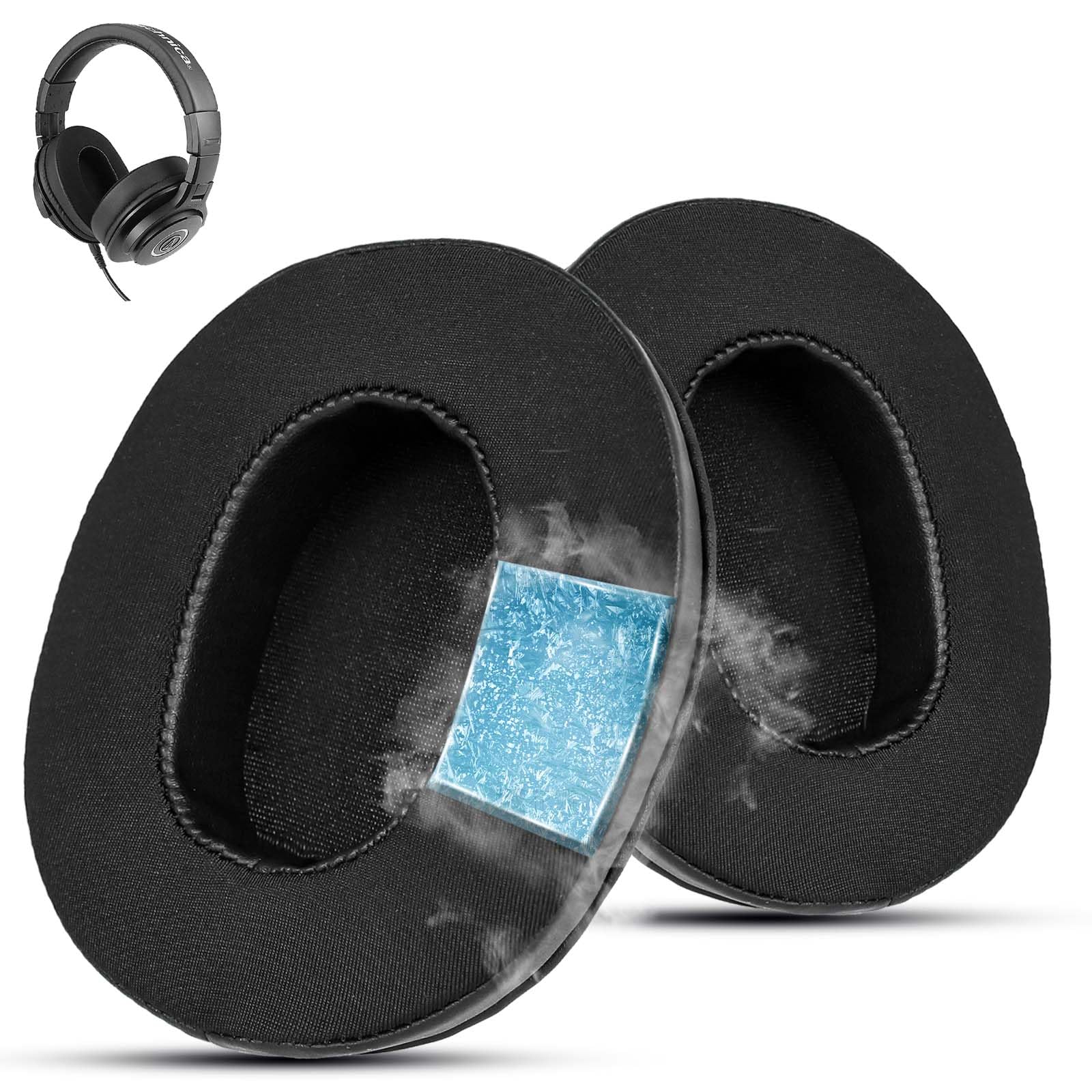 Recon Spark Ohrpolster für Turtle Beach Stealth 700/600/500/400/300 Gaming-Headset, Ersatz mit glattem Stoff und Memory-Schaum reduziert Wärmestau