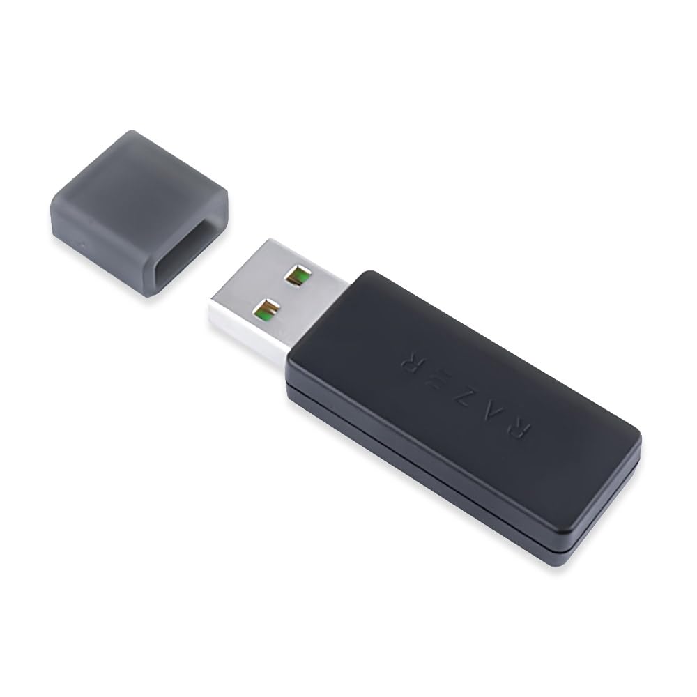 HUYUN USB Dongle Empfänger für Razer Kraken V3 Pro HyperSense Gaming-Kopfhörer USB-Adapterkabel