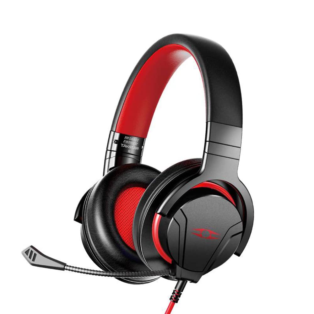 Shade Kopfmontiertes Gaming-Headset 40-mm-Treibereinheit Ergonomisches Design Abnehmbares Mikrofon Breite Kompatibilität,Ergonomisches Design