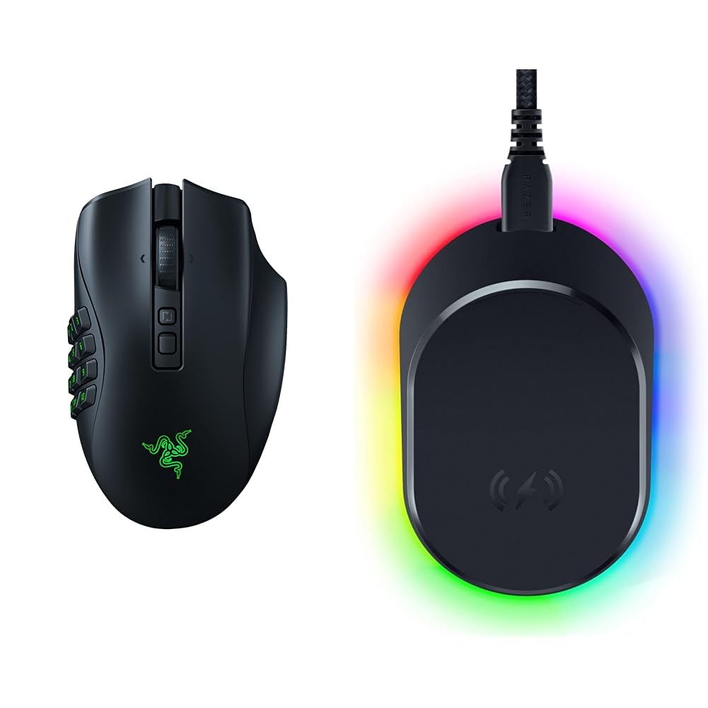 Razer Naga V2 Pro - Kabellose MMO-Gaming-Maus Schwarz