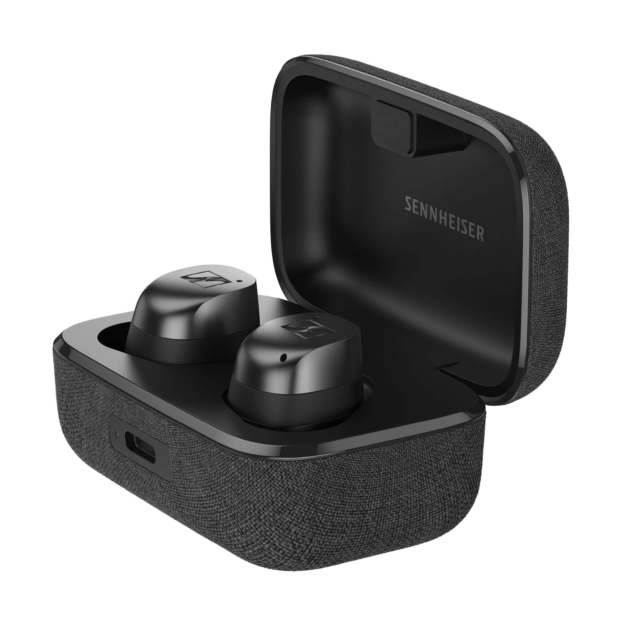 Sennheiser MOMENTUM True Wireless 4, kabellose Bluetooth Kopfhörer, Bluetooth 5.4, Noise Cancelling, komfortables Design, 30 Stunden Akkulaufzeit, adaptives ANC, Auracast, Schwarz Graphite