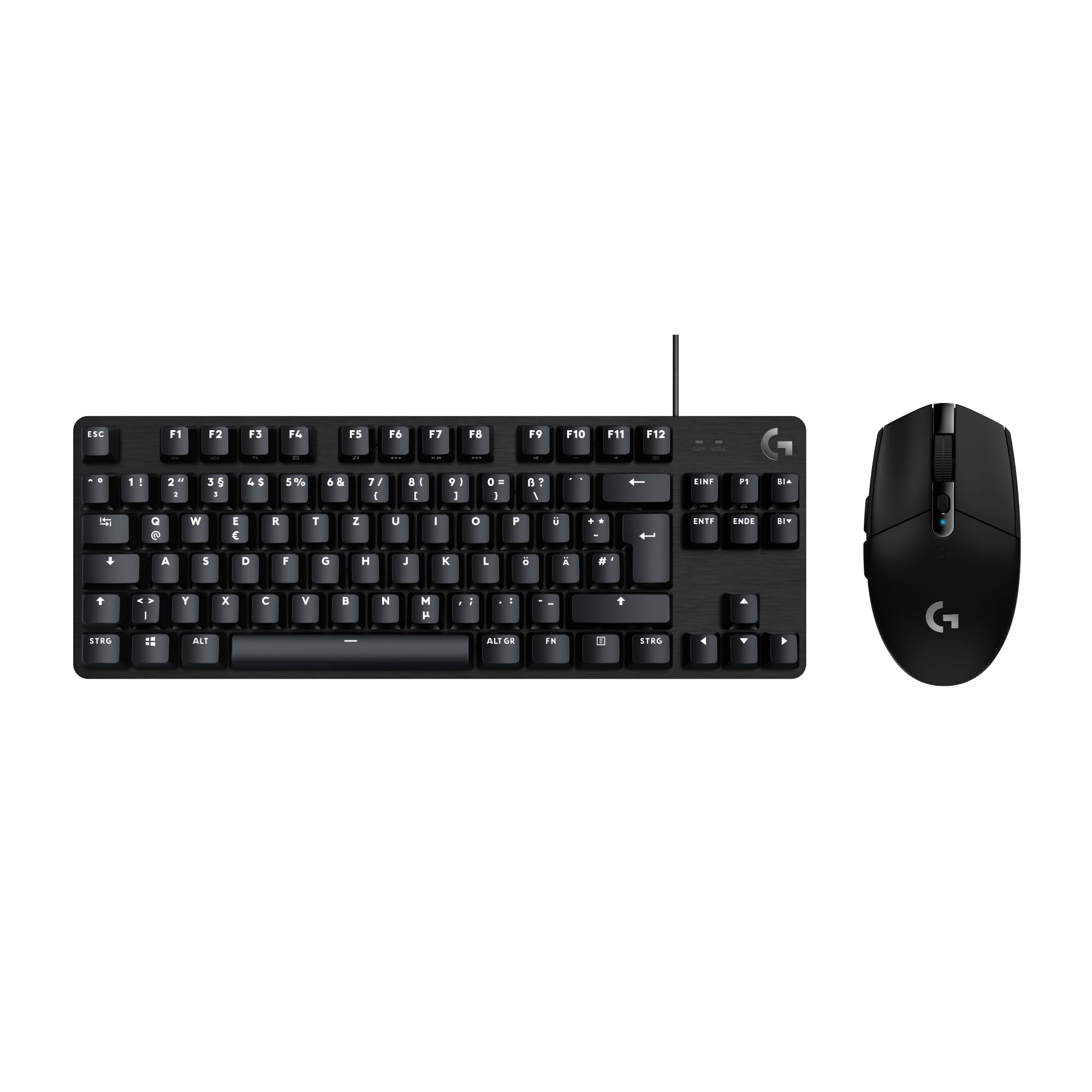 Logitech G305 LIGHTSPEED kabellose Gaming-Maus und G413 TKL SE mechanische Gaming-Tastatur – Maus mit HERO Sensor uns kompakte Tastatur – PC/Mac - Schwarz