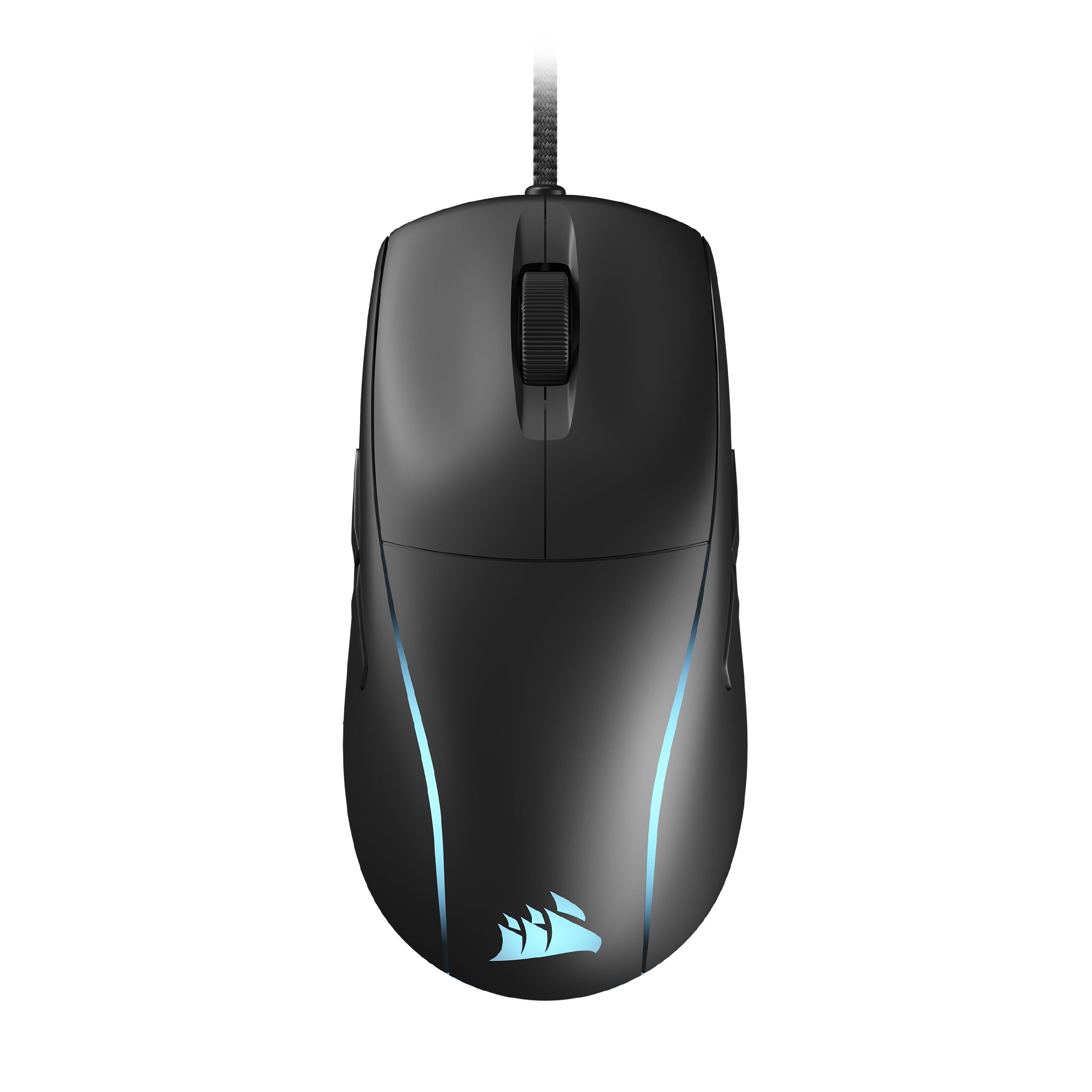 Corsair M75 Wired RGB Leichte FPS Gaming-Maus – 26.000 DPI – Austauschbare Seitentasten – PC – Schwarz