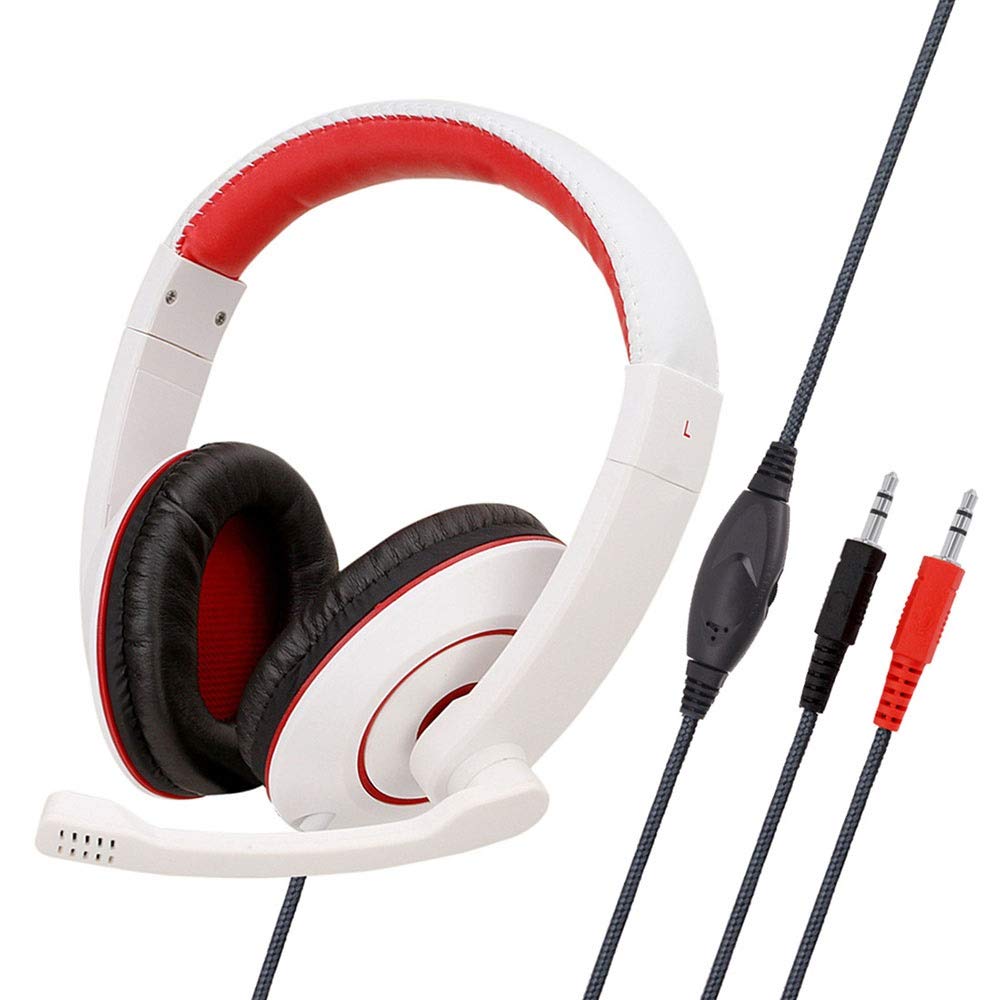 Komfortable, weiche Stoff-Ohrenschützer und verstellbares Gaming-Headset, Büro-Gaming-Headset mit Mikrofon, Surround-Sound, High-Fidelity-Stereo-Gaming-Headset, kompatibles Gaming-Headset (Schwarz B)