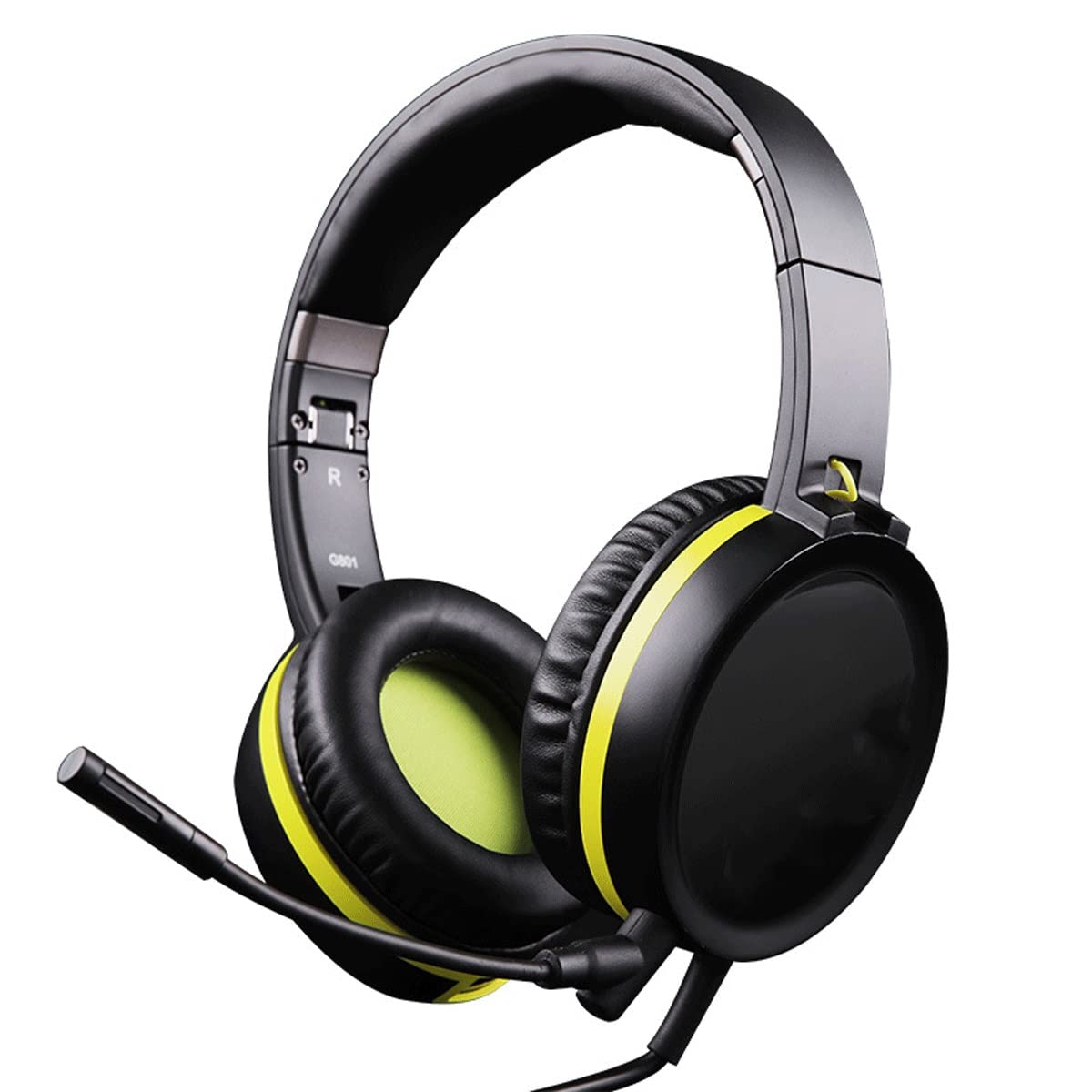 Gaming-Headset mit Mikrofon, 7.1 Surround-Sound, Gaming-Headset, abnehmbares Mikrofon mit Geräuschunterdrückung, faltbar, 40 mm Sound-Einheit, 4D-Surround-Sound/372