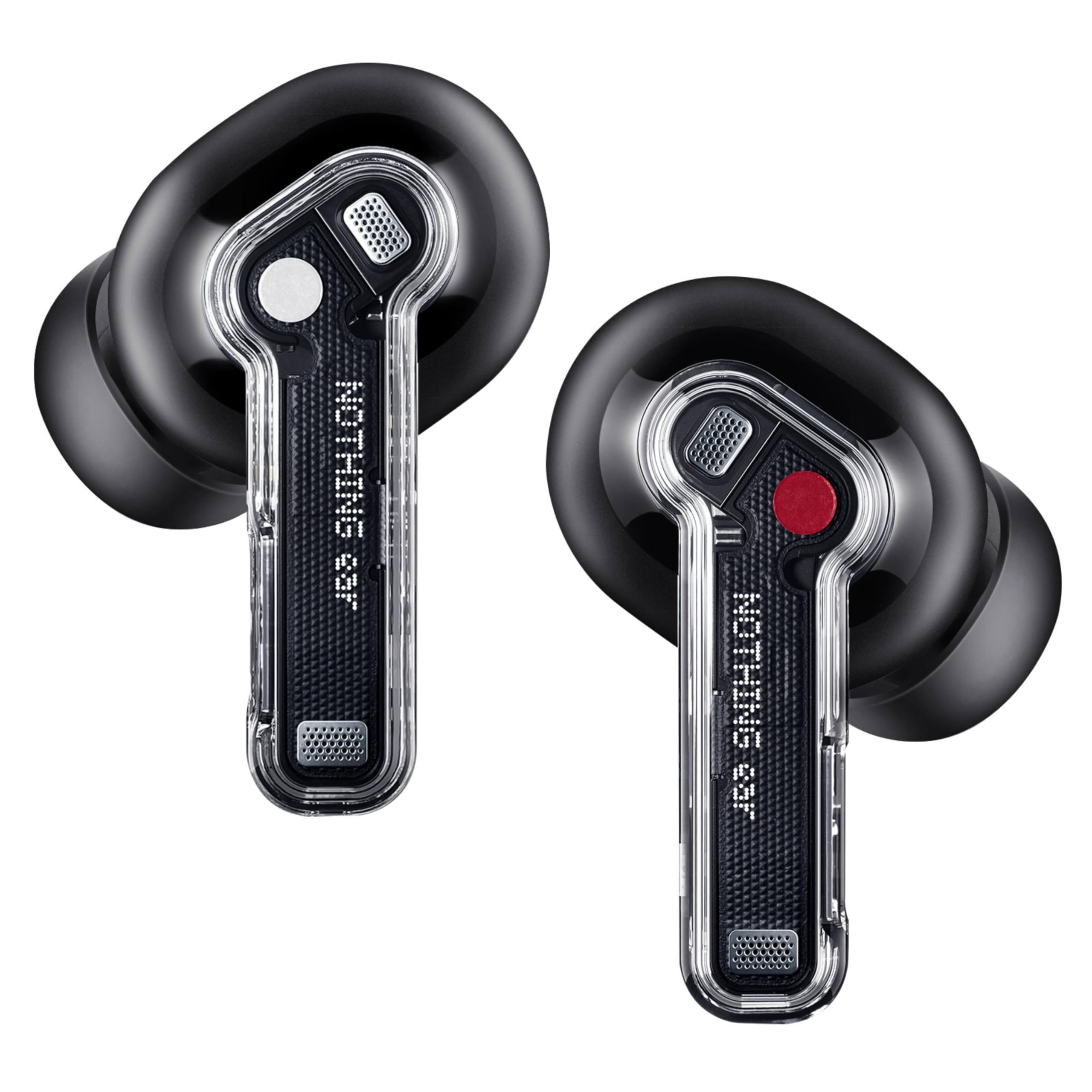 Nothing Ear kopfhörer kabellos Bluetooth mit Hi-Res-Audio, Aktive Geräuschunterdrückung, Fortgeschrittener Equalizer, und bis zu 40,5 Stunden Wiedergabezeit - Schwarz