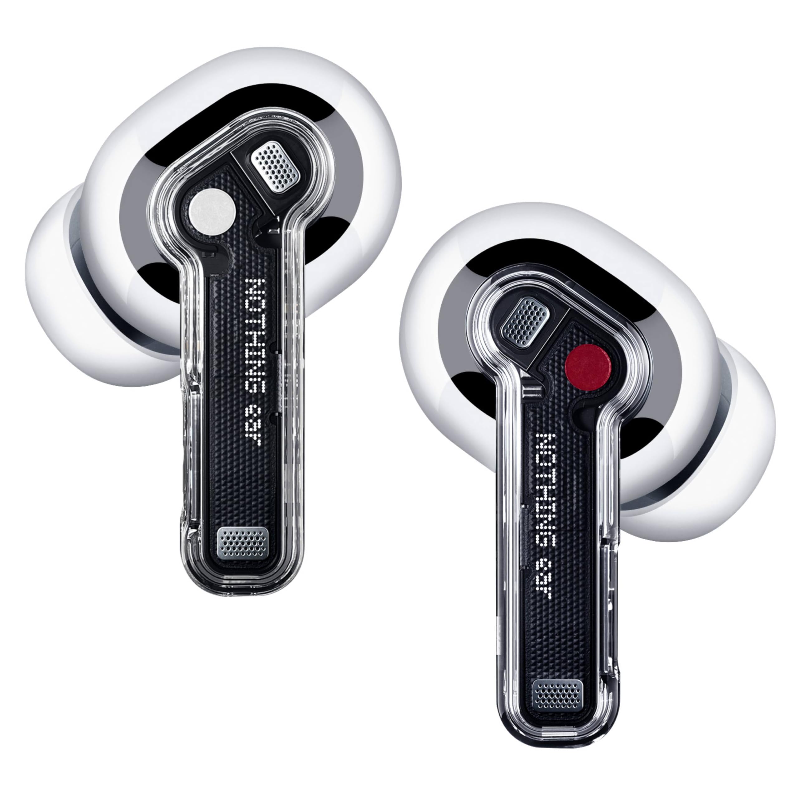 Nothing Ear kopfhörer kabellos Bluetooth mit Hi-Res-Audio, Aktive Geräuschunterdrückung, Fortgeschrittener Equalizer, und bis zu 40,5 Stunden Wiedergabezeit - Weiß