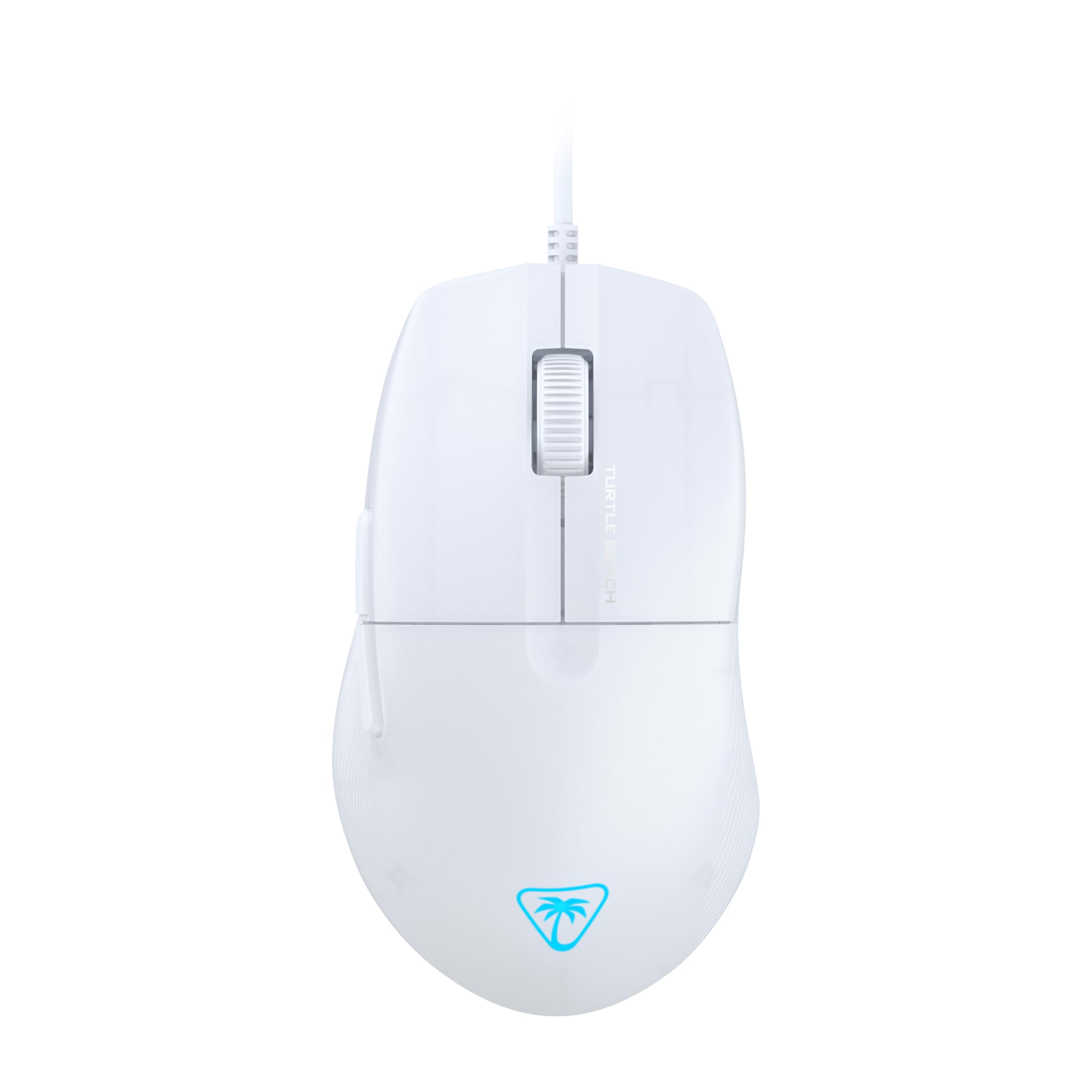 Turtle Beach Pure SEL – Ultraleichte, ergonomische RGB-Gaming-Maus, optischer 8K DPI-Sensor, mechanische Schalter, PTFE-Gleitelemente, RGB-Beleuchtung - Weiß