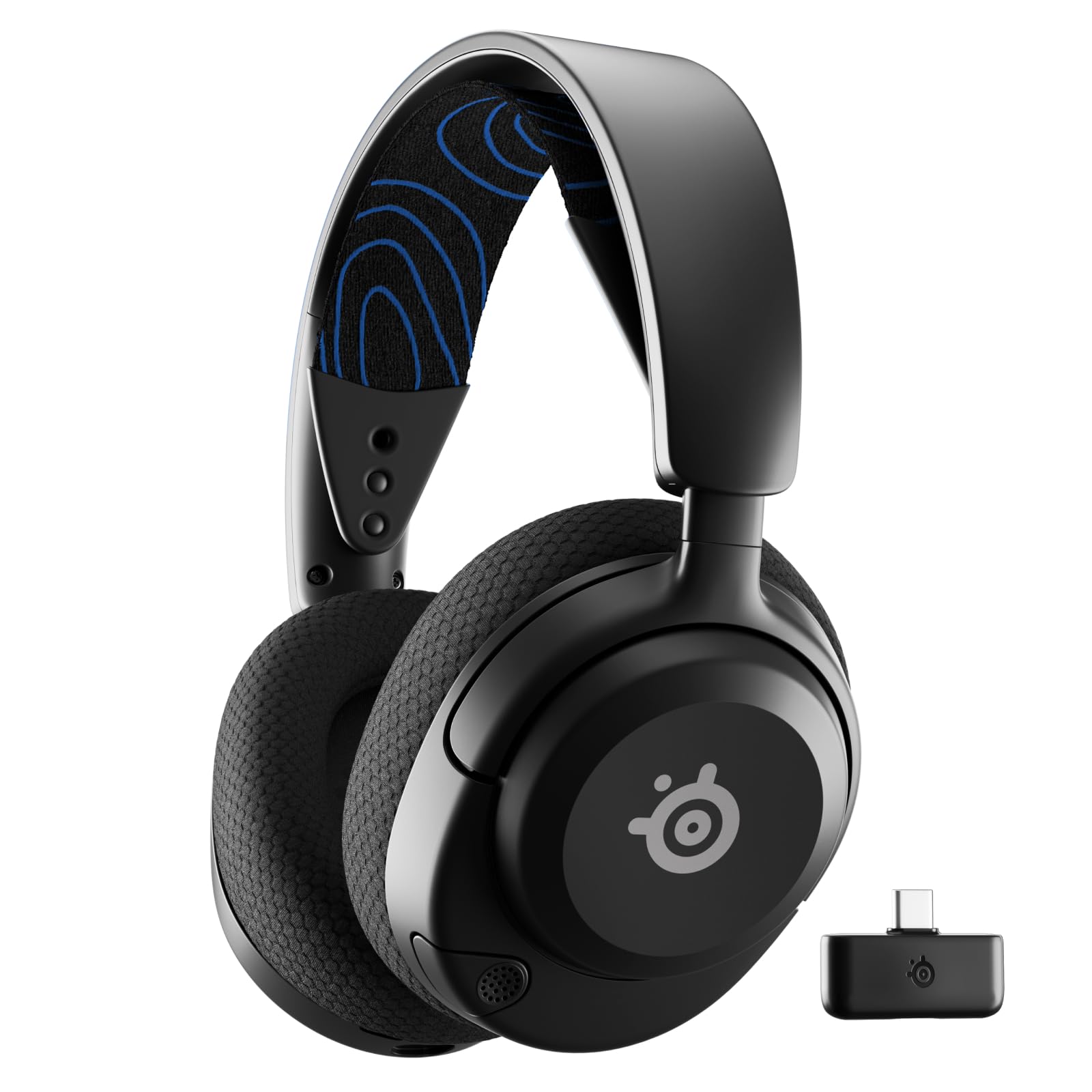 SteelSeries Arctis Nova 5P Wireless PS5 Gaming Headset – Für PS5, PC, Handy – Magnetische Neodym-Treiber – 100+ Audio Presets – 60 Std. Akkulaufzeit – 2,4 GHz oder BT-ClearCast Gen2.X Mik