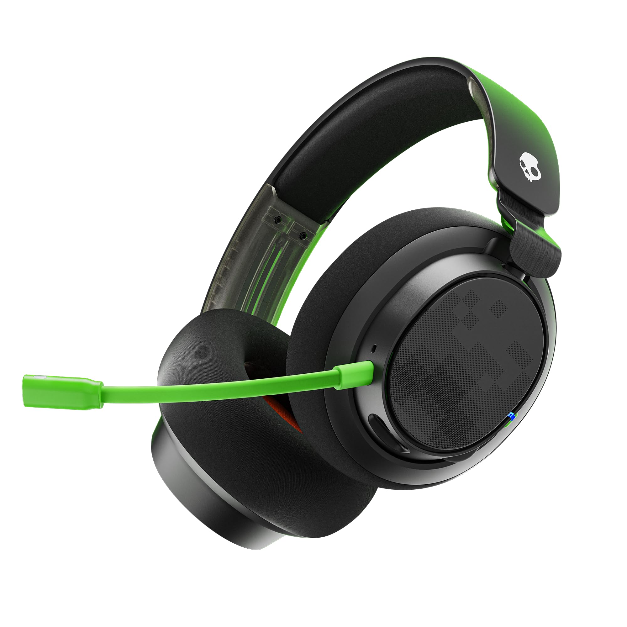 Skullcandy SLYR Pro Wireless Over-Ear Gaming Headset mit USB-A-Sender mit Besonders Niedriger Latenz für Xbox, PC oder Nintendo Switch oder PlayStation - Schwarz/Grün