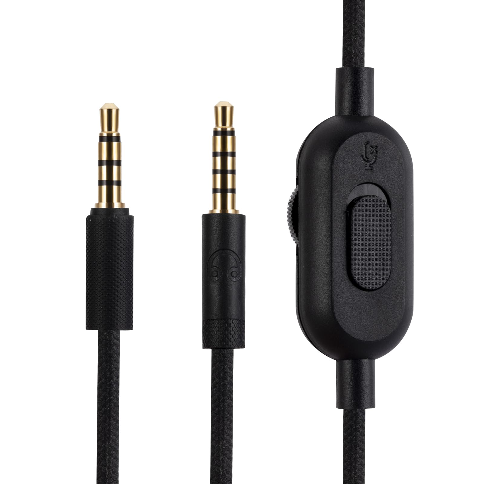 G PRO X G233 G433 G PRO Ersatzkabel, kompatibel mit Logitech G PRO X G233 G433 G PRO Gaming-Headset, Inline-Stummschaltung, Lautstärkeregler mit Mikrofon, Kopfhörer-Audio-Verlängerungskabel