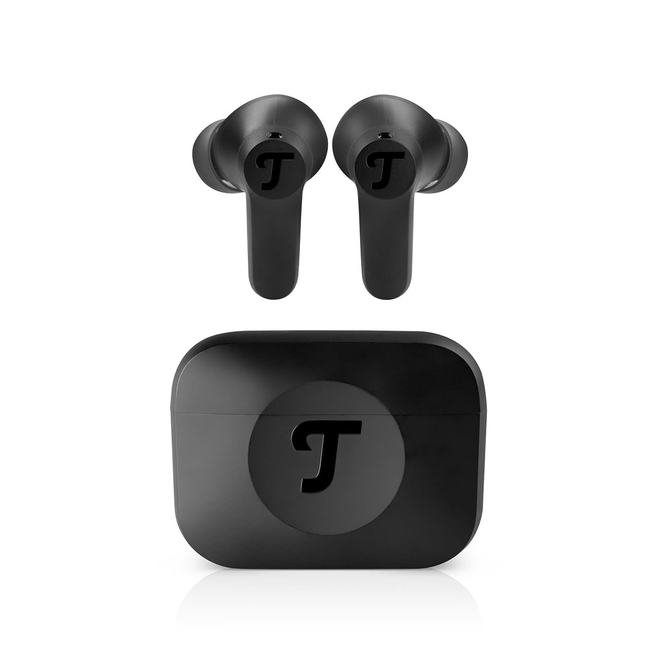 Teufel AIRY TWS 2 - Kabellos In-Ear Bluetooth Kopfhörer True-Wireless mit Active Noise Cancelling, IPX4 Wasserfest, 6 eingebauten Mikrofonen, Lange Akkulaufzeit (42 h), Touch Control - Night Black