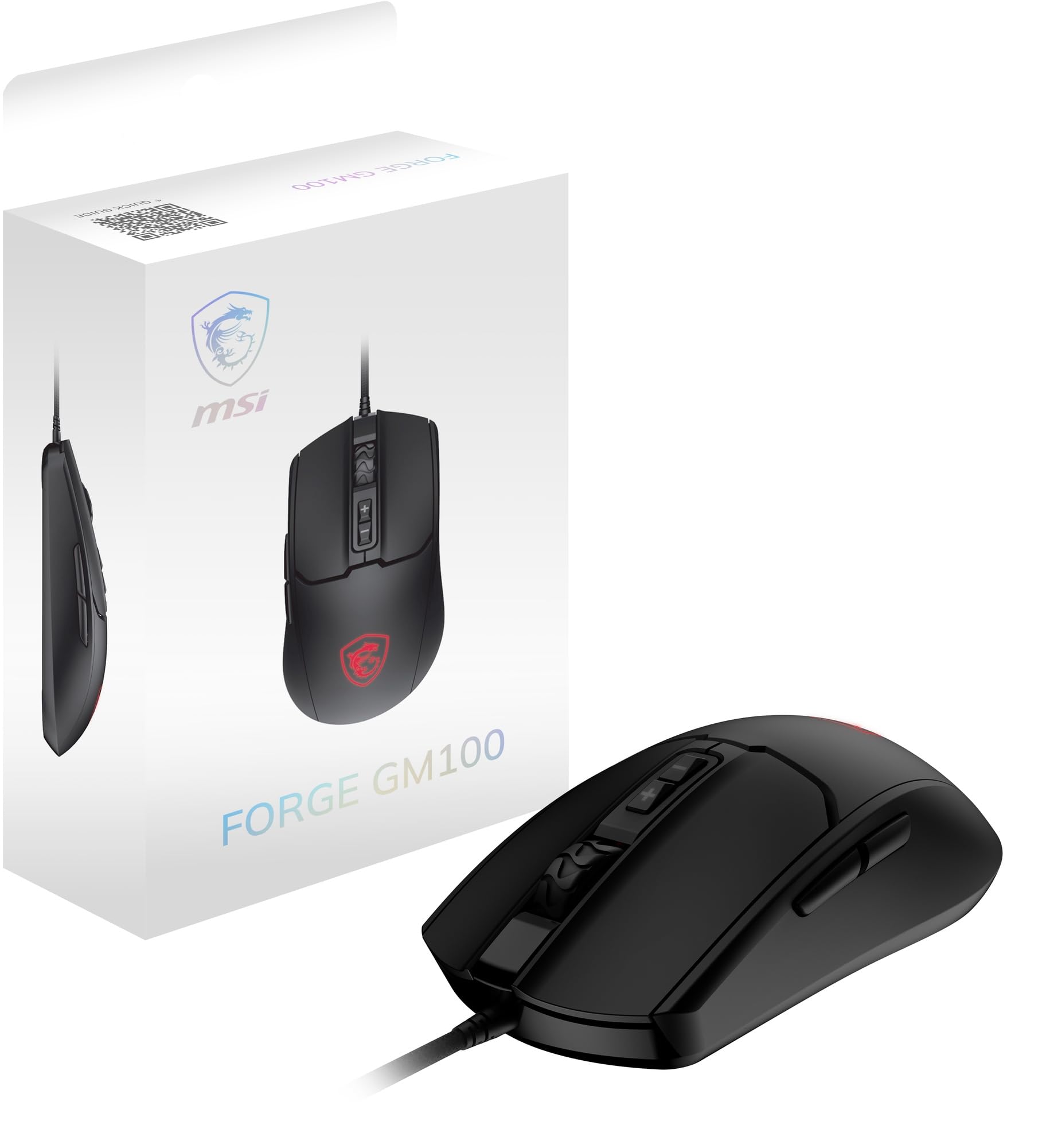 MSI Forge GM100 Optische Gaming-Maus, kabelgebunden, MS0716