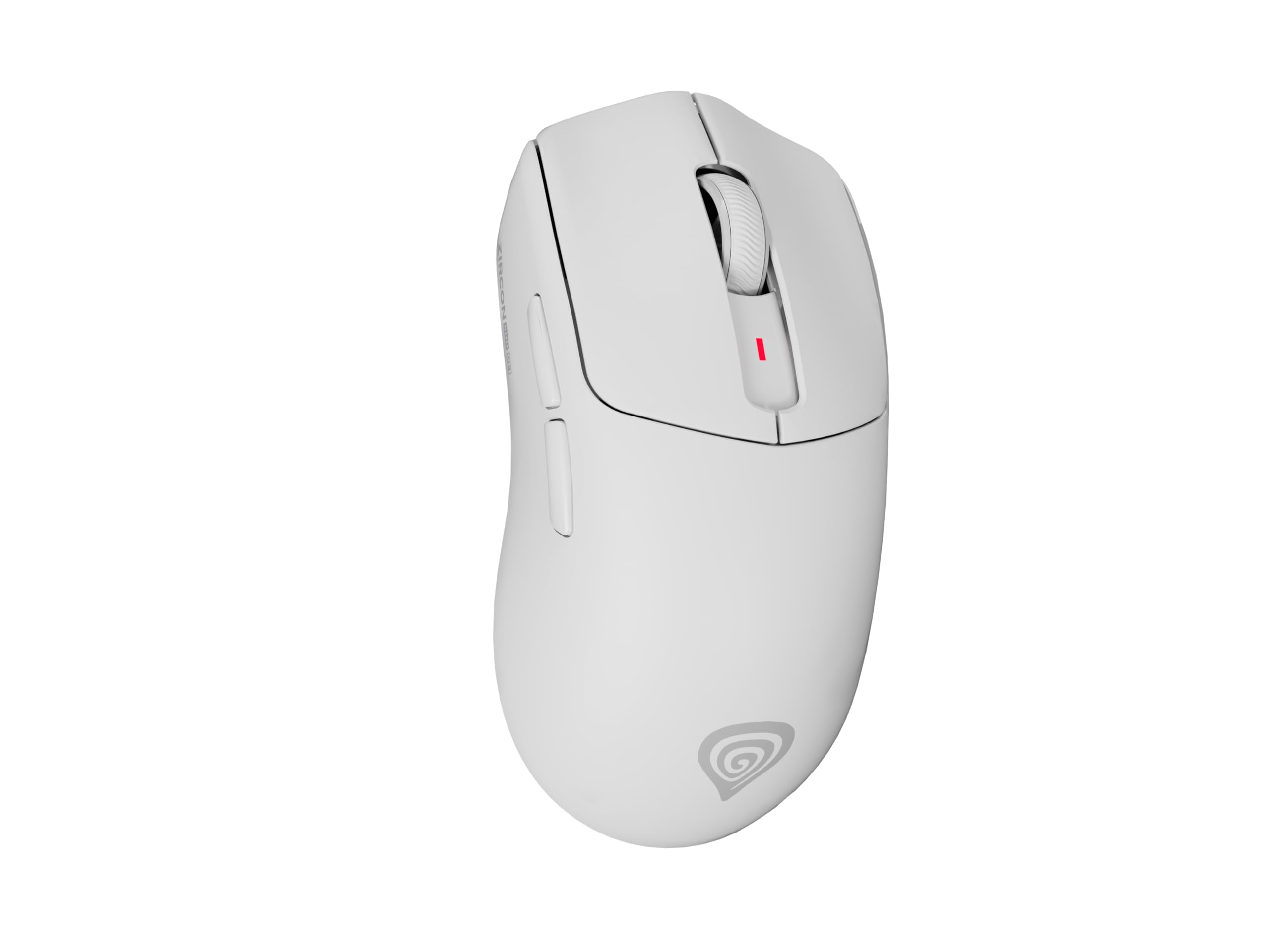 Genesis Zircon 500 G2 Wireless Gaming Maus – 10.000 DPI Pixart PMW3325, 2,4 GHz/BT 5.0/USB-C, 52 g Ultraleicht, mechanische Huano 90M Switches, 6 Tasten, Makros & Software, PC/Windows/Linux, Weiß