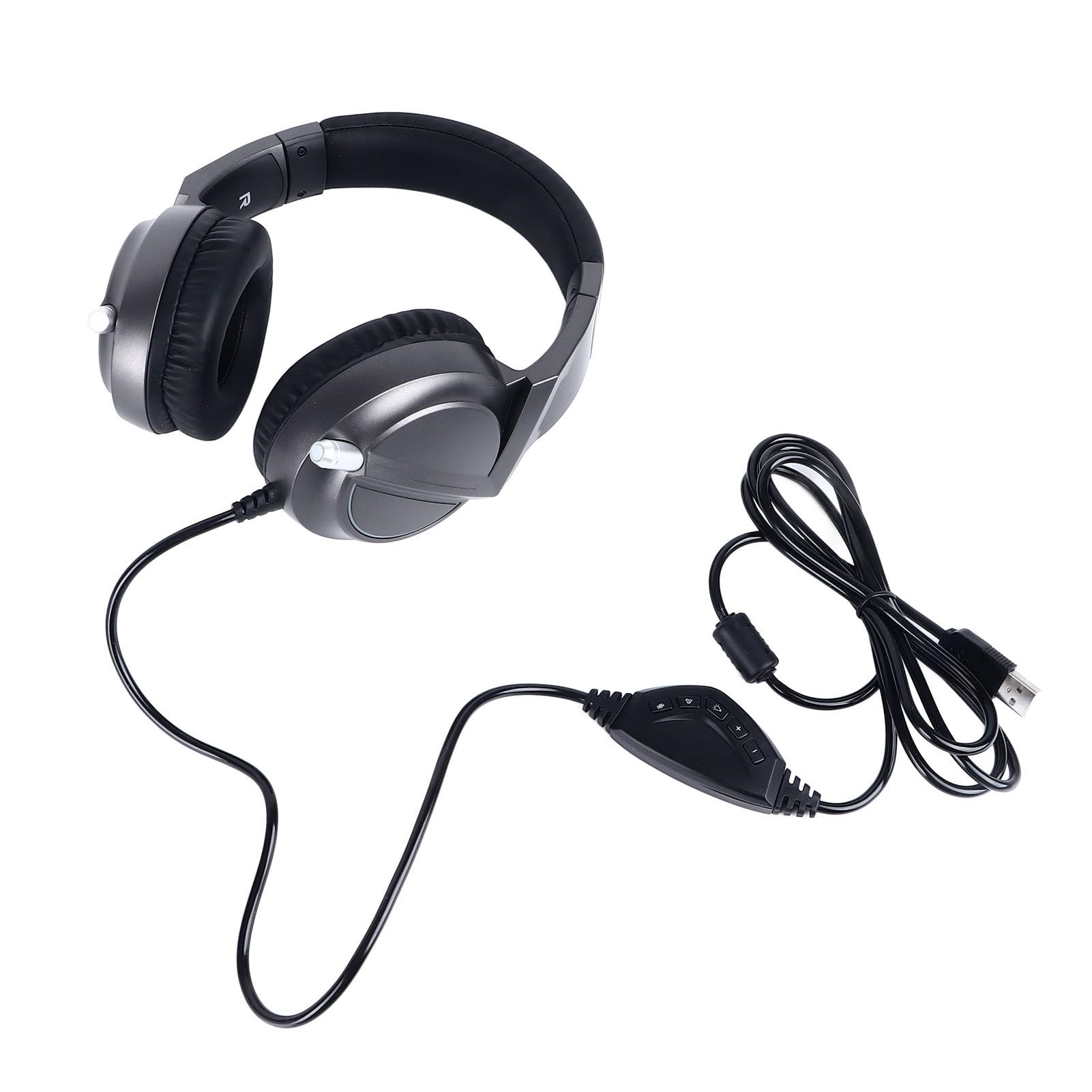 Jectse Kabelgebundenes Gaming-Headset, USB-50-mm-Gaming-Headset für zu Hause (#2)