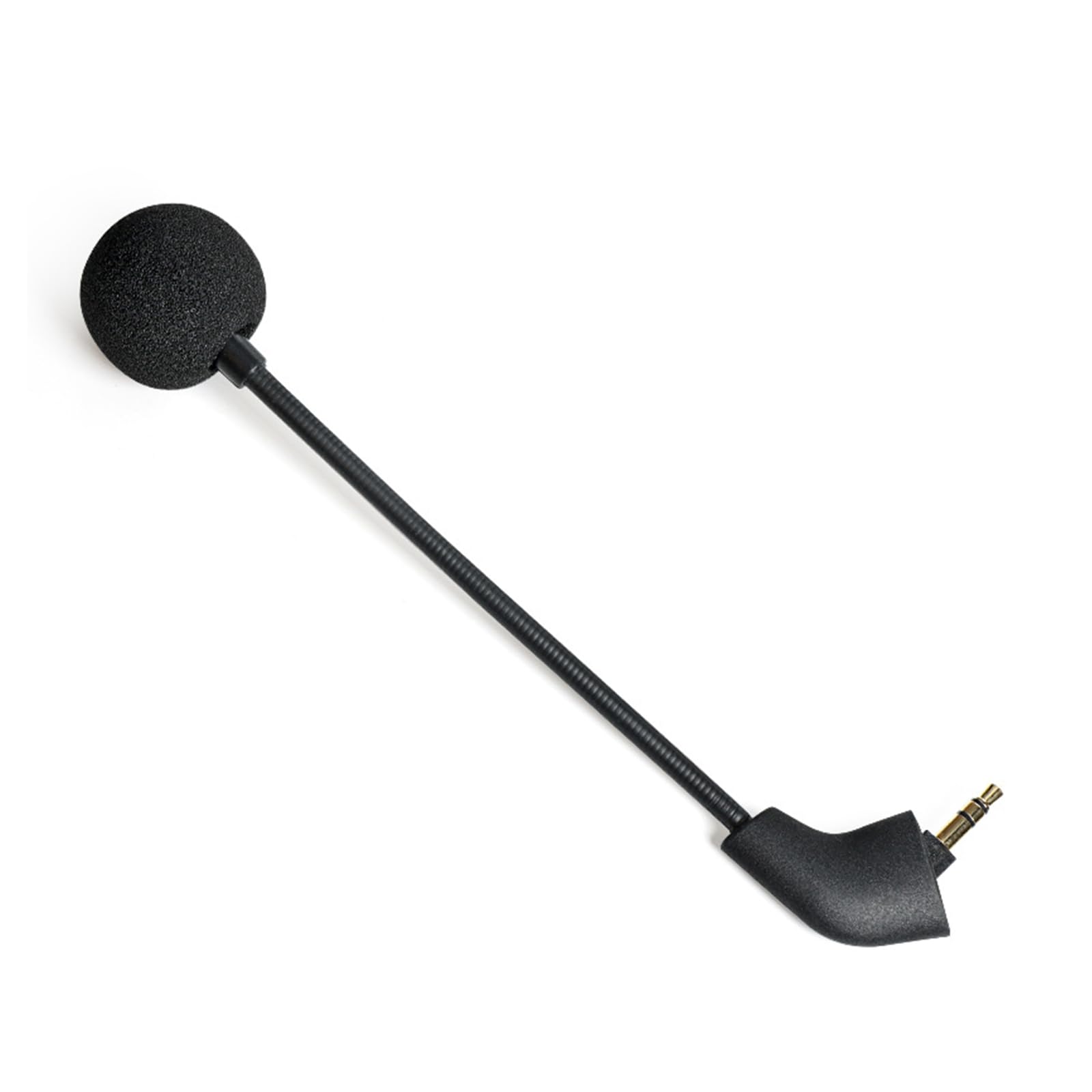 Ersatzmikrofon für Kingston HyperX Cloud, Cloud X Cloud Core Cloud II Cloud 2 Cloud Pro Silver Verkabelt Wireless Version Gaming Headsets, 3,5mm,Jack Shape【Round】