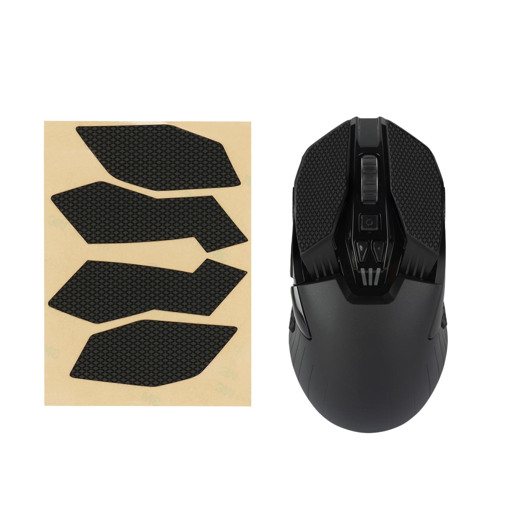 kwmobile Gaming Maus Grip Tape kompatibel mit Logitech G903 / G900 Maus - Rutschfestes Griffband für PC Maus - Schwarz