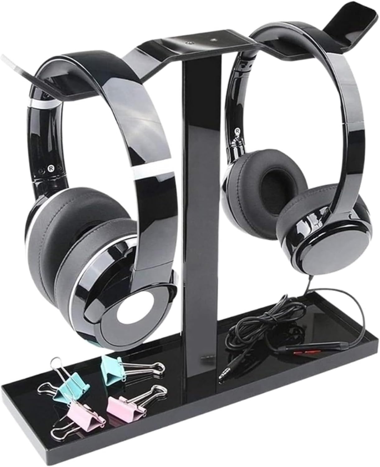 Headset-Ständer, Kopfhörerständer, Headset-Halter, universeller Kopfhörerständer, Gaming-Headset, schwer, doppelseitig, hängende Kopfhörer-Aufhänger, Kopfhörerhalter